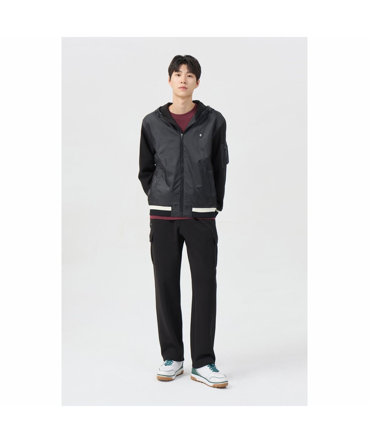 골든베어(GOLDEN BEAR) (남성) Warm-Up Cargo Pants G4PAW26004BKX