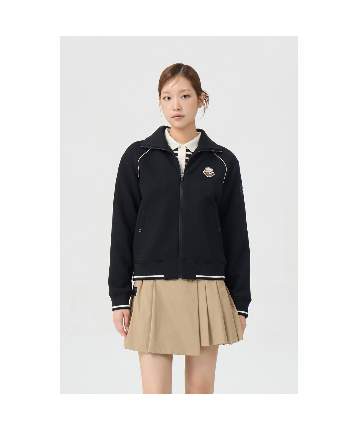 골든베어(GOLDEN BEAR) (여성) Jersey Graphic Jumper G5UAW26002BKX
