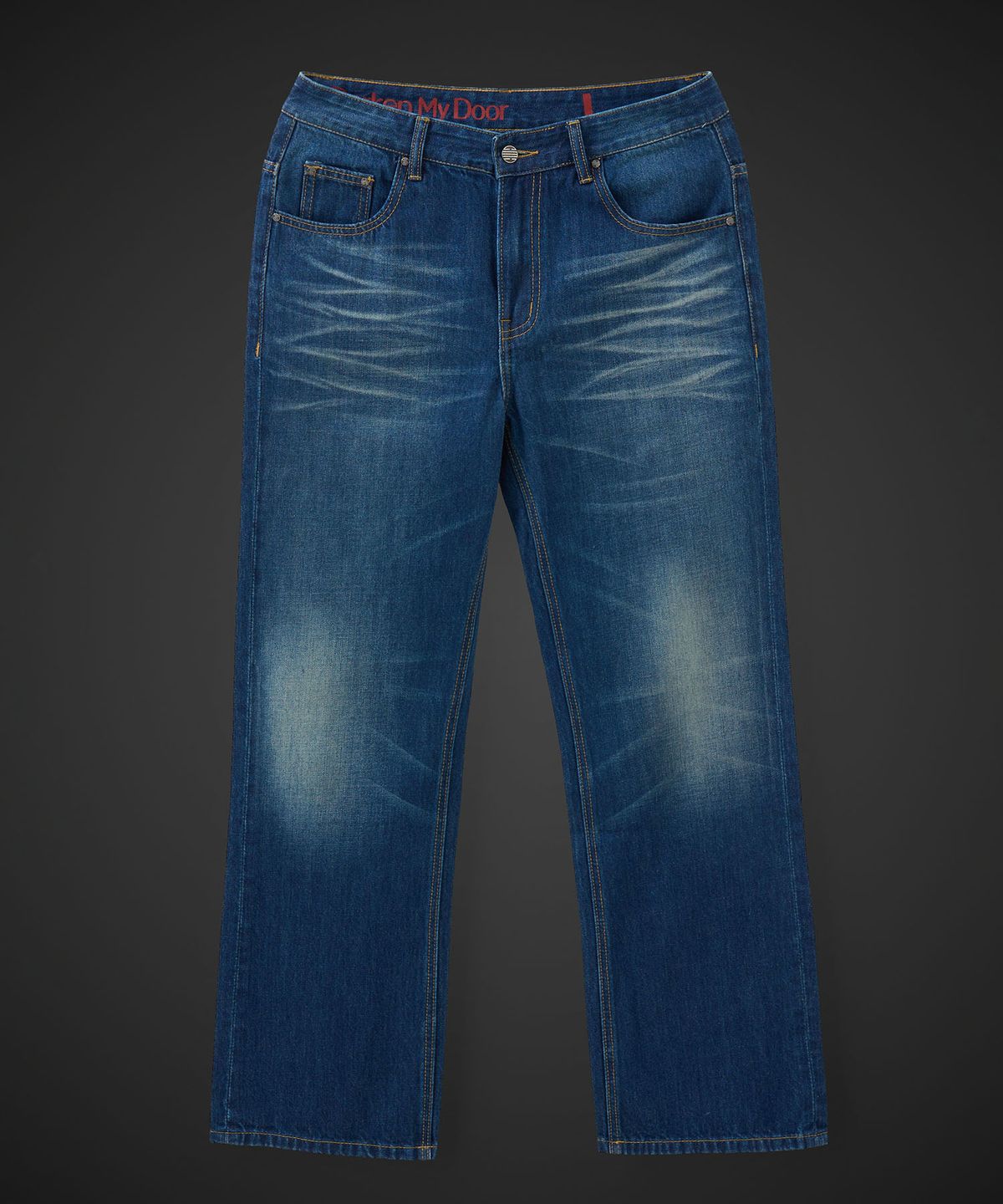 테이크이지(TAKEASY) [DMD] SHANE Straight Denim - Prussian Blue