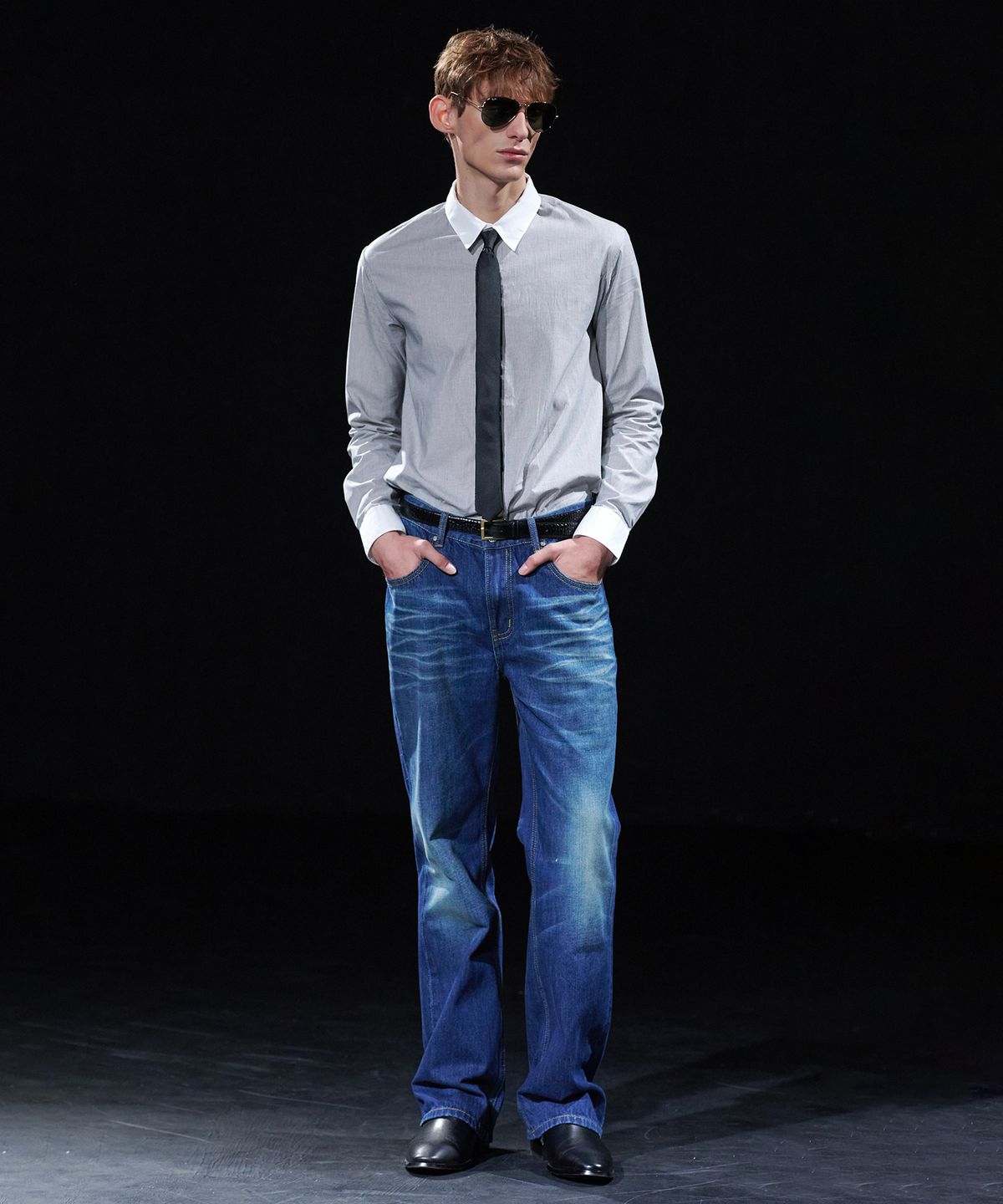 테이크이지(TAKEASY) [DMD] SHANE Straight Denim - Prussian Blue