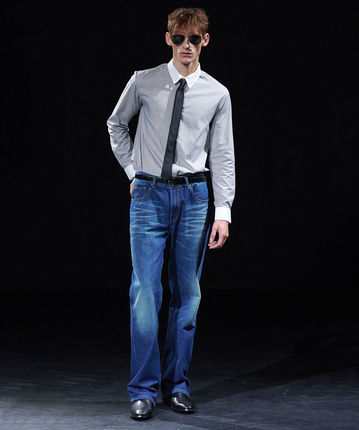 테이크이지(TAKEASY) [DMD] SHANE Straight Denim - Prussian Blue