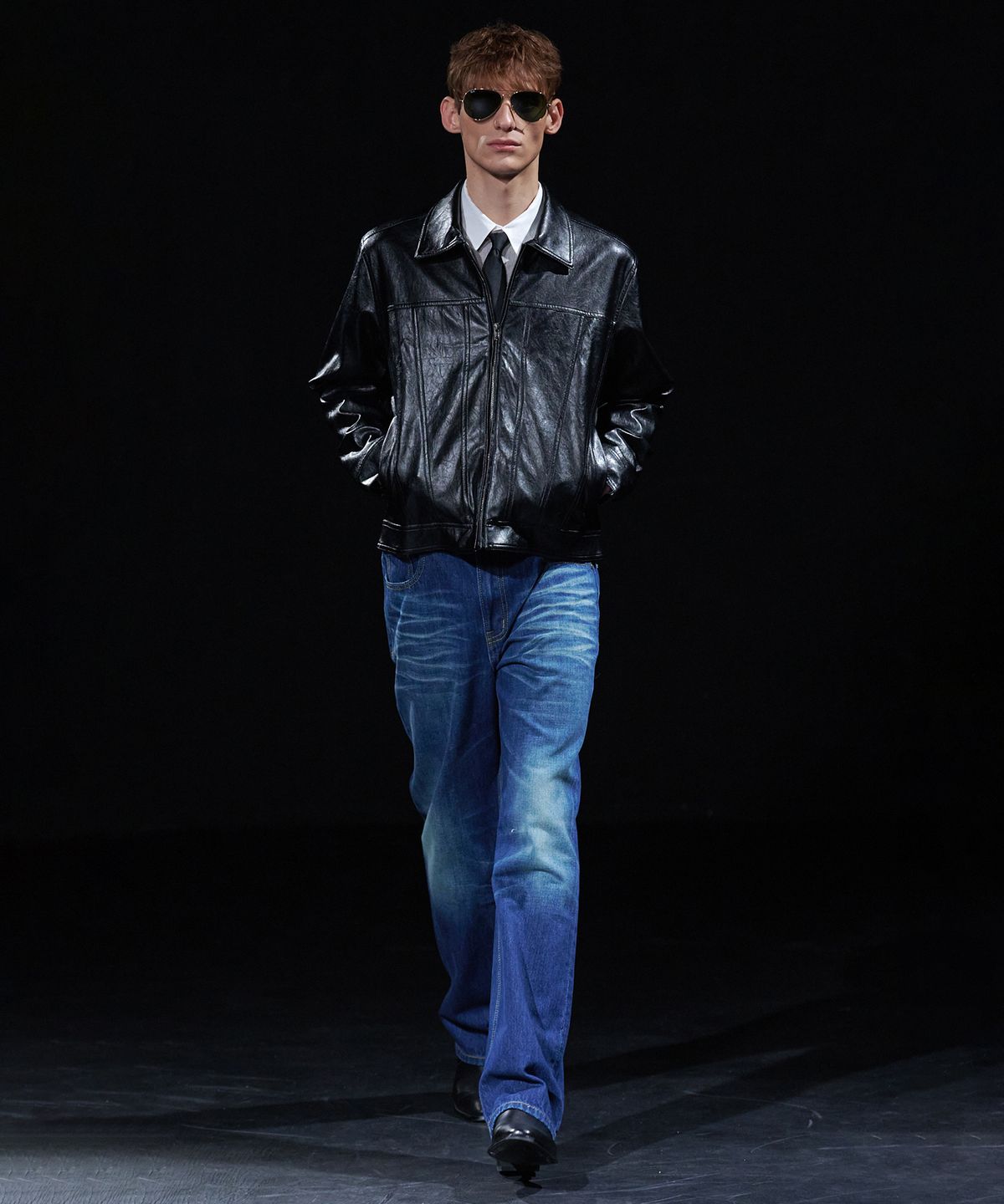 테이크이지(TAKEASY) [DMD] SHANE Straight Denim - Prussian Blue