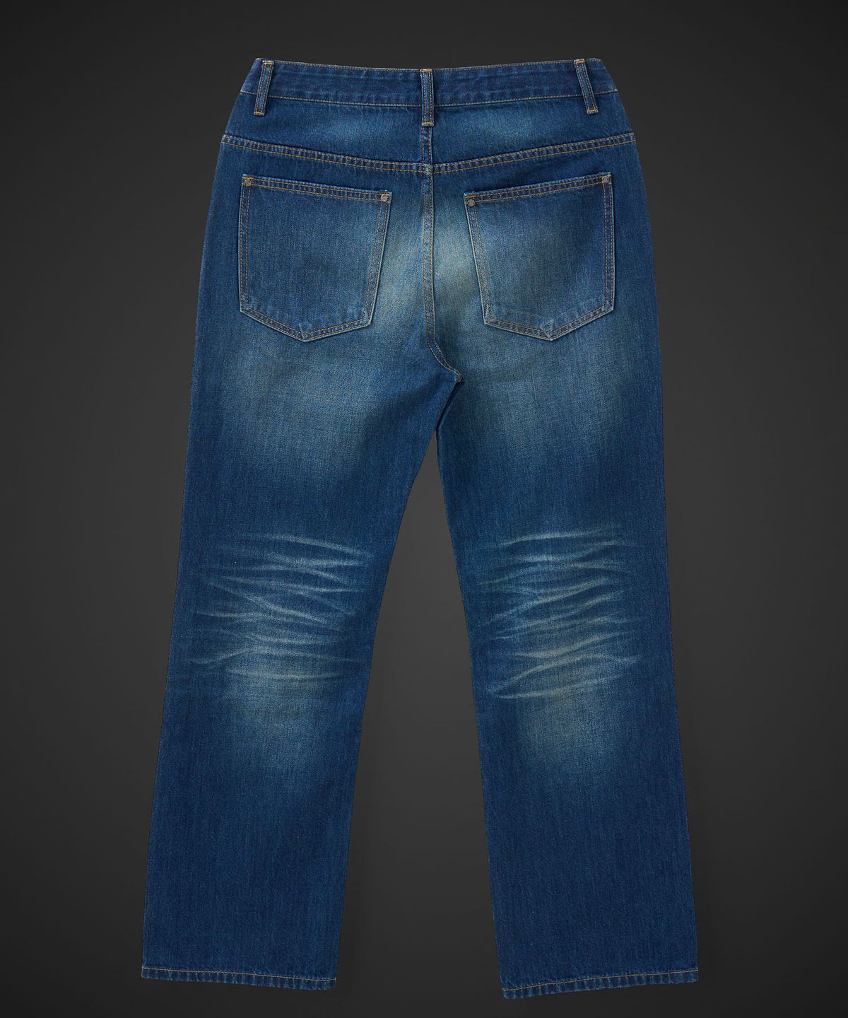 테이크이지(TAKEASY) [DMD] SHANE Straight Denim - Prussian Blue
