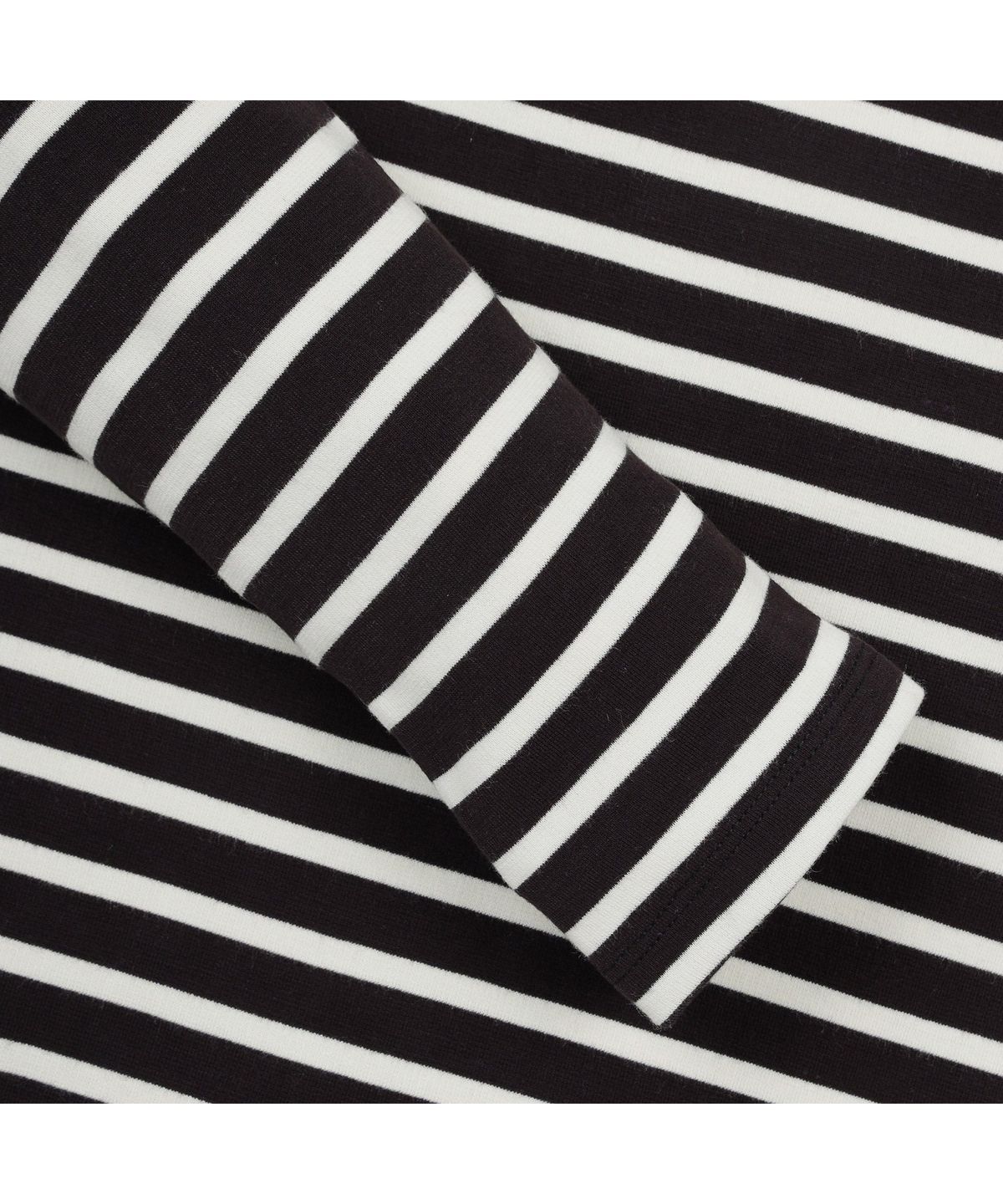 골든베어(GOLDEN BEAR) (여성) Striped Ponte Collar T-shirt G5TAW26007BKX