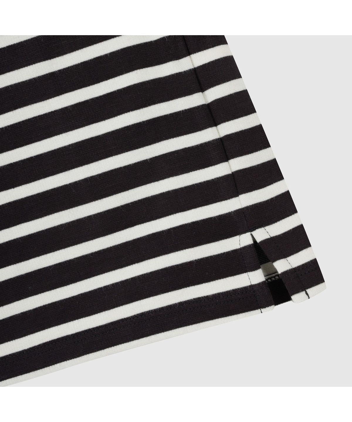 골든베어(GOLDEN BEAR) (여성) Striped Ponte Collar T-shirt G5TAW26007BKX