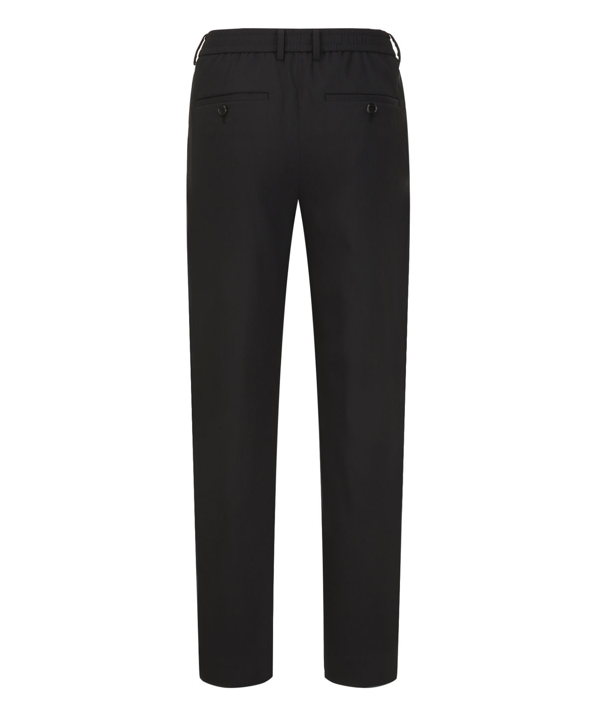질스튜어트뉴욕 맨(JILLSTUART NEWYORK MEN) [VELCATS] 투턱 테이퍼드 팬츠 - 블랙 (JNPA6C002BK)