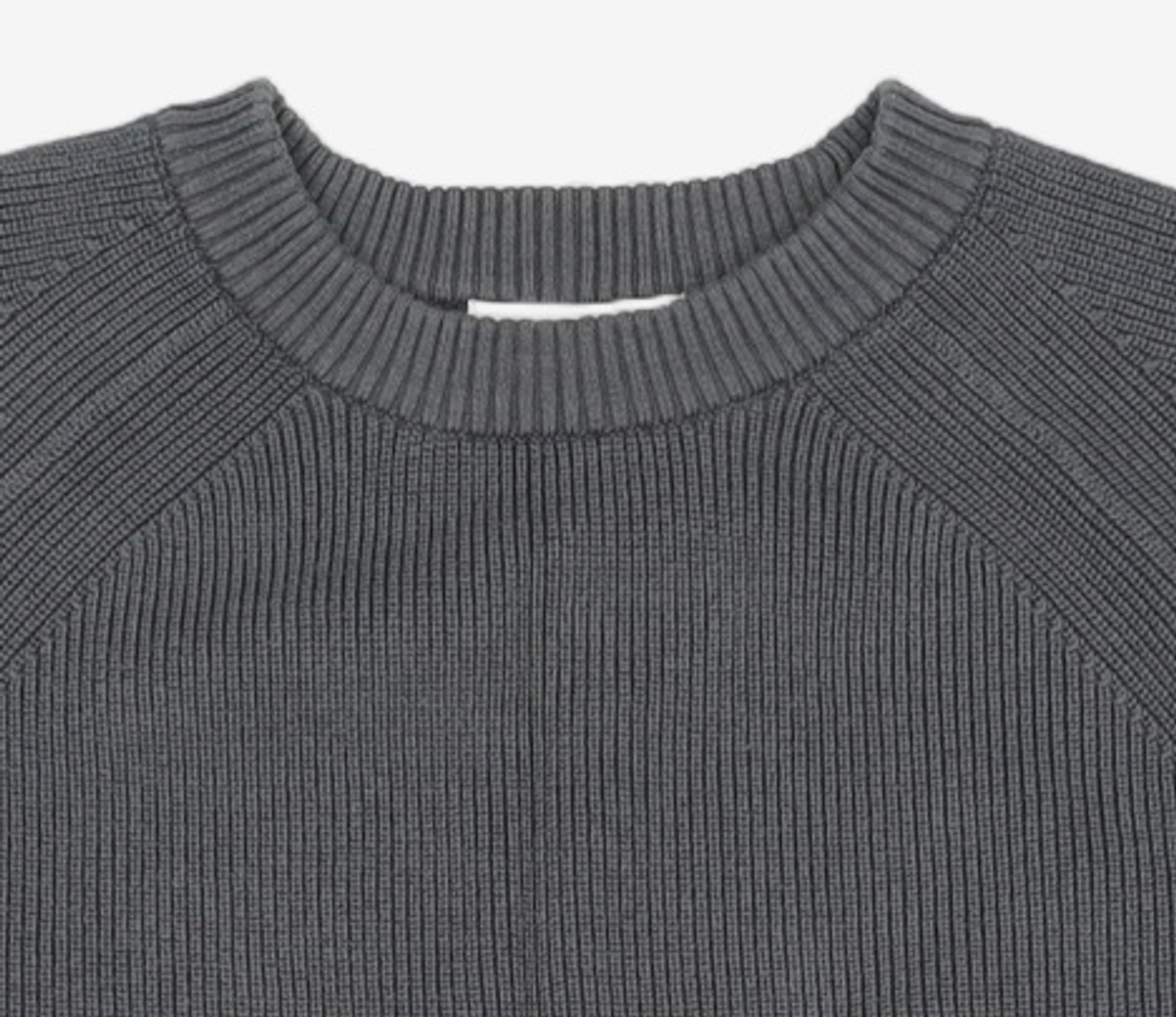 소신(SOCIN) Fine Cotton Round Rib Knit (Blue) M
