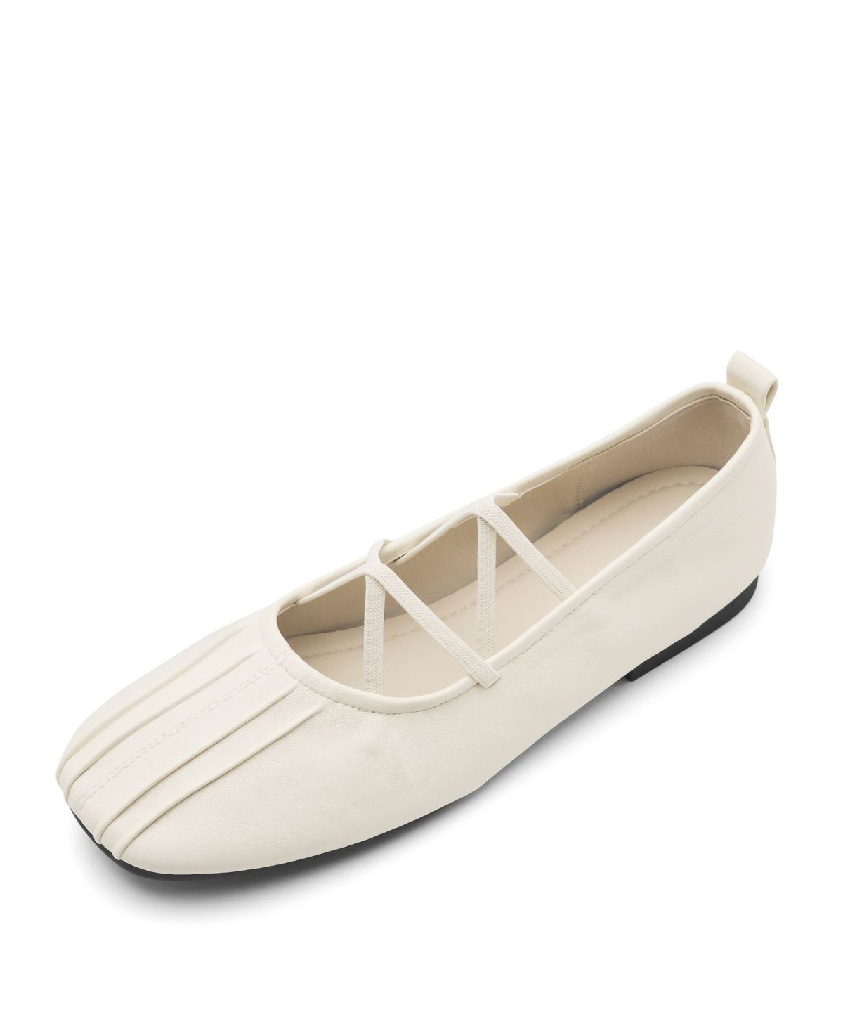 스퍼(SPUR) Multistrap pleats ballet flats 멀티 스트랩 플랫 슈즈 2cm -WA9001 (4color)