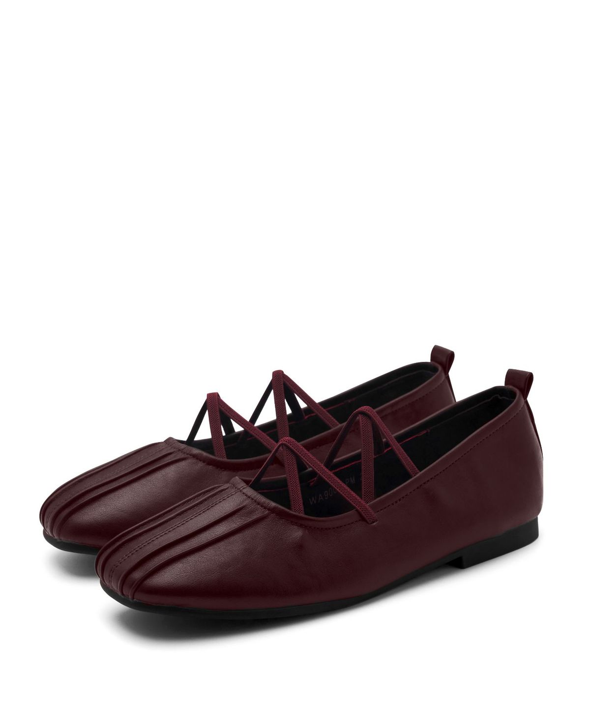 스퍼(SPUR) Multistrap pleats ballet flats 멀티 스트랩 플랫 슈즈 2cm -WA9001 (4color)