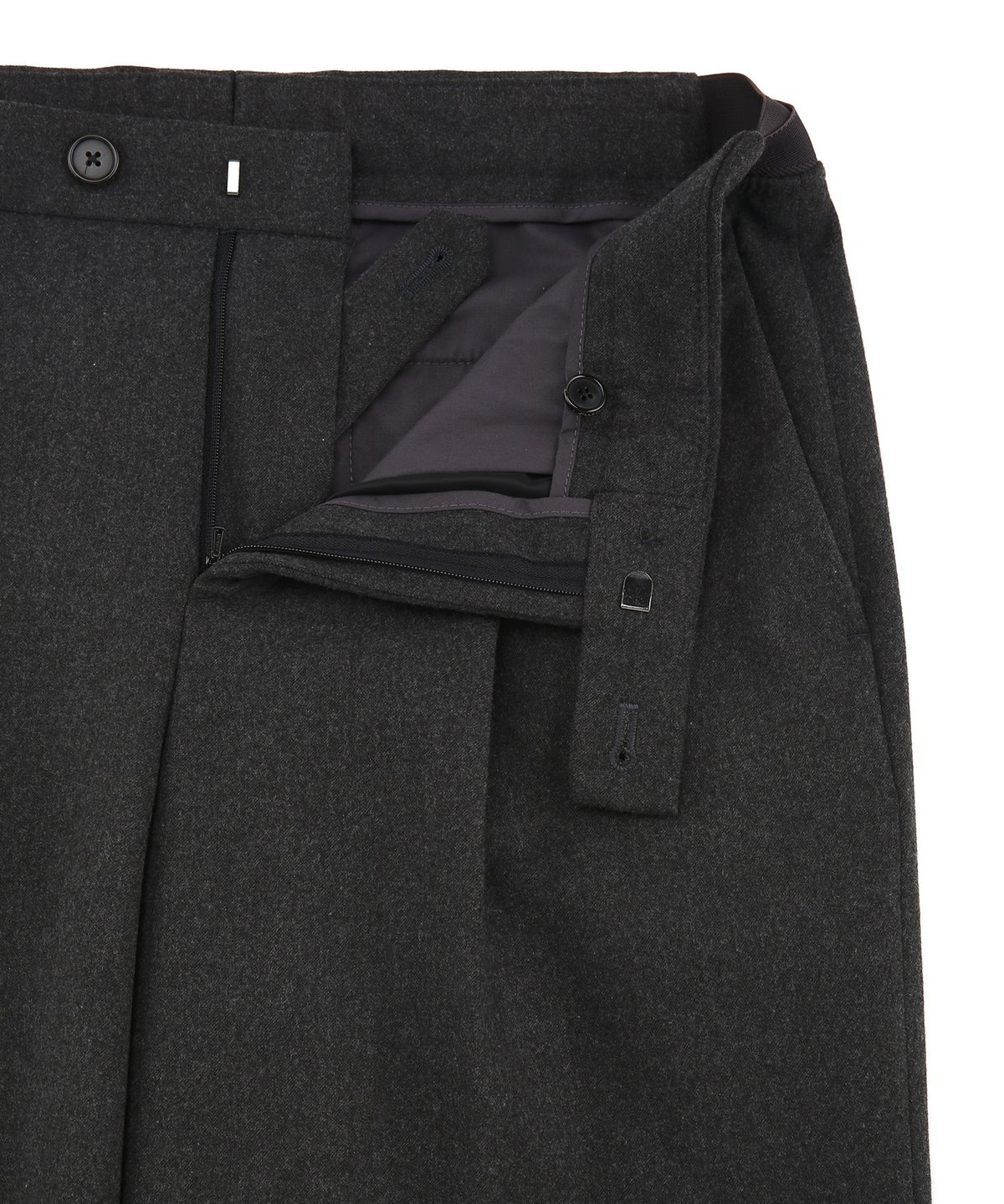 질스튜어트뉴욕 맨(JILLSTUART NEWYORK MEN) 윈터 세미와이드 슬릿 슬랙스 - 다크그레이 (JNPA6D303G3)