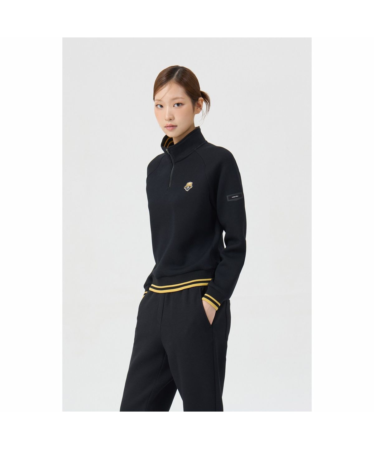 골든베어(GOLDEN BEAR) (여성) Double-Faced Half-Zip Pullover (SET UP) G5TAW26005BKX