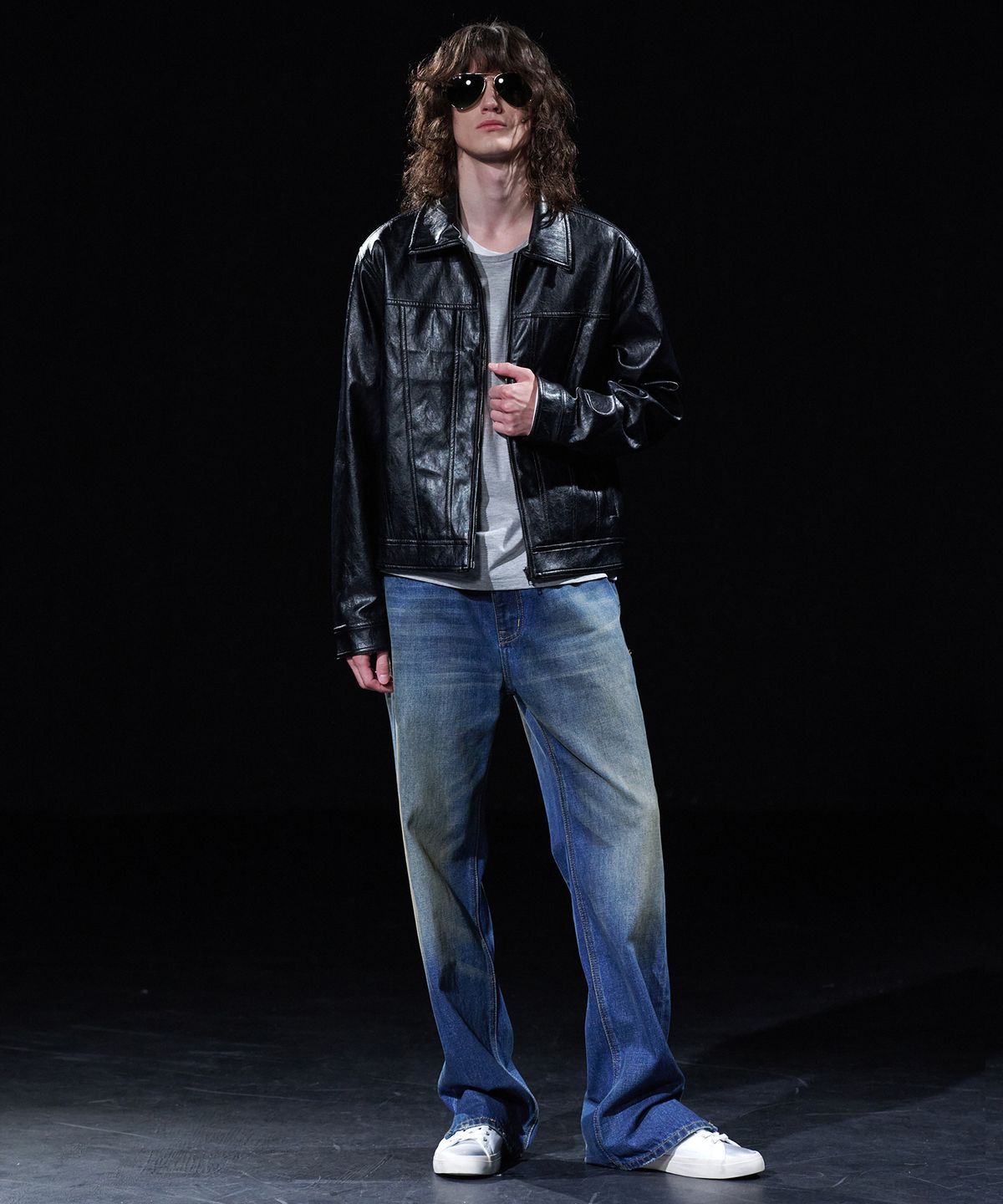 테이크이지(TAKEASY) [DMD] SHANE Straight Denim - Dusty Clay Blue