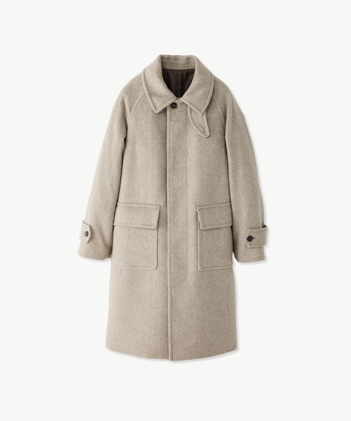 에스티코(STCO) DIEMS 발마칸 아웃포켓 WOOL 코트_베이지_LCTVD62OHD