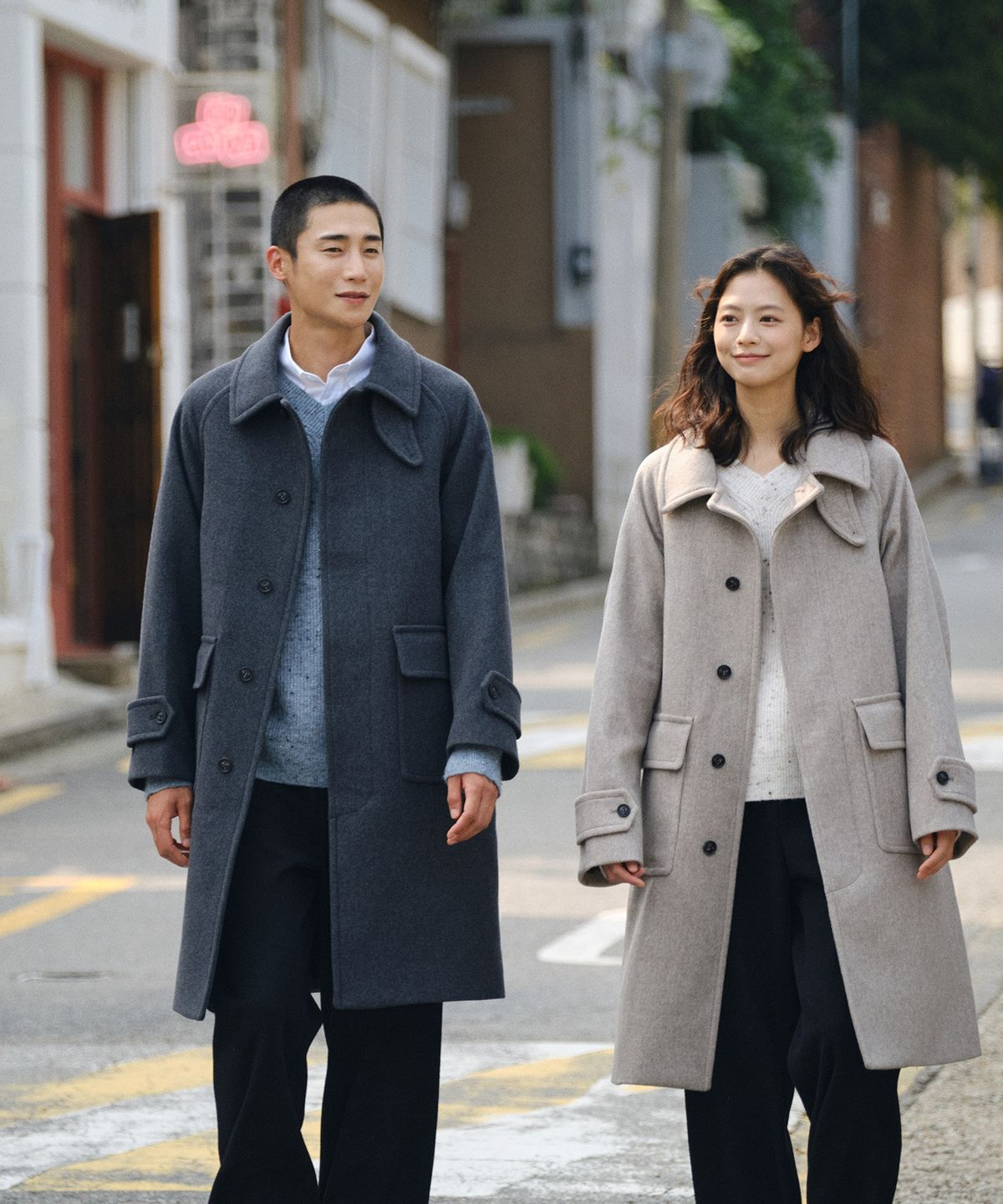 에스티코(STCO) DIEMS 발마칸 아웃포켓 WOOL 코트_다크 그레이_LCTVD61OSG