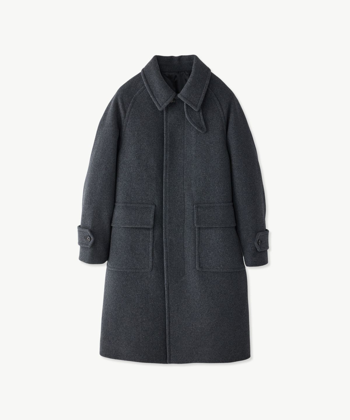 에스티코(STCO) DIEMS 발마칸 아웃포켓 WOOL 코트_다크 그레이_LCTVD61OSG