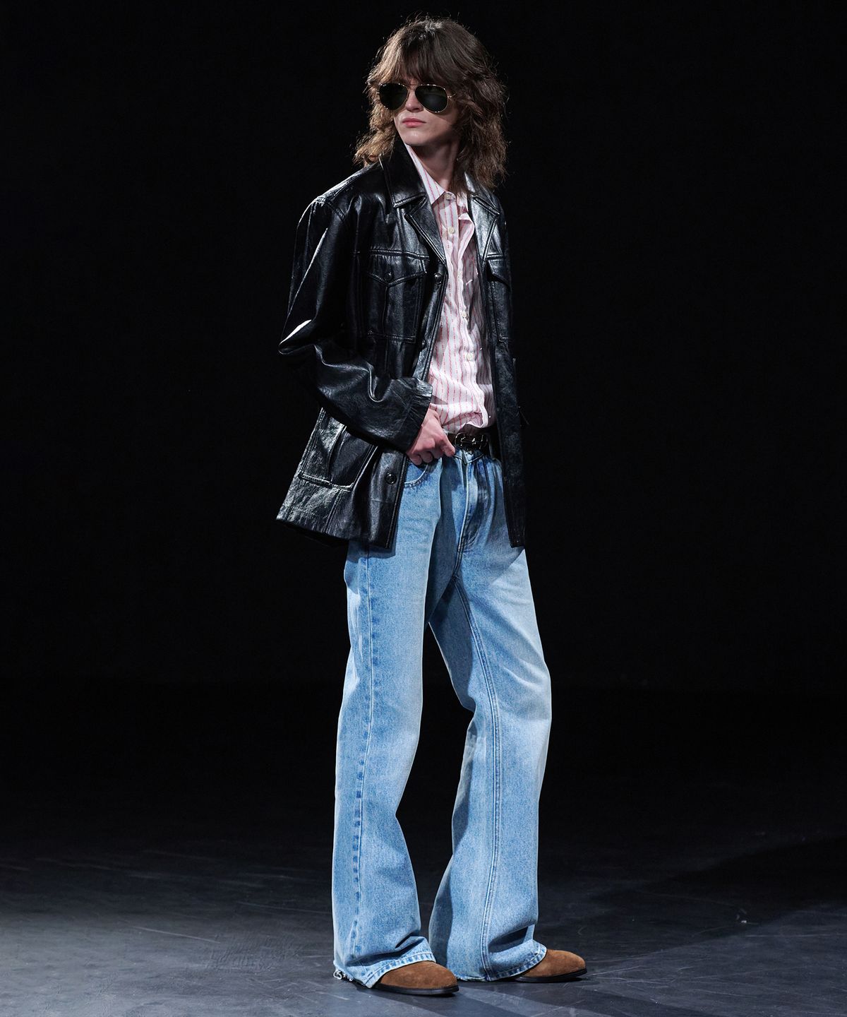 테이크이지(TAKEASY) [DMD] PORTA Flare Denim - Steel Blue