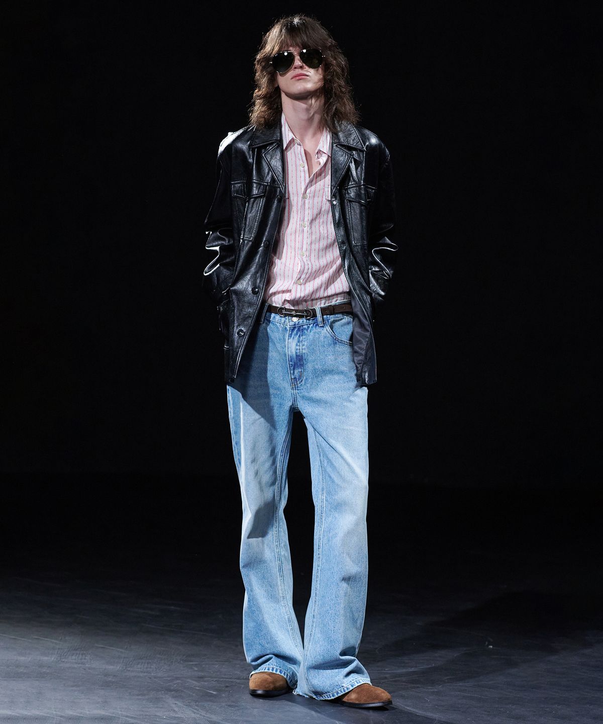 테이크이지(TAKEASY) [DMD] PORTA Flare Denim - Steel Blue