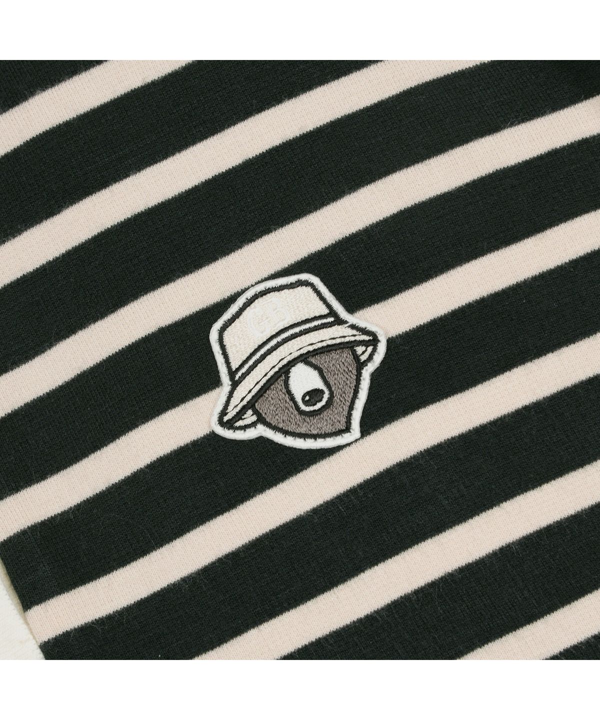 골든베어(GOLDEN BEAR) (여성) Striped Ponte Collar T-shirt G5TAW26007GRX