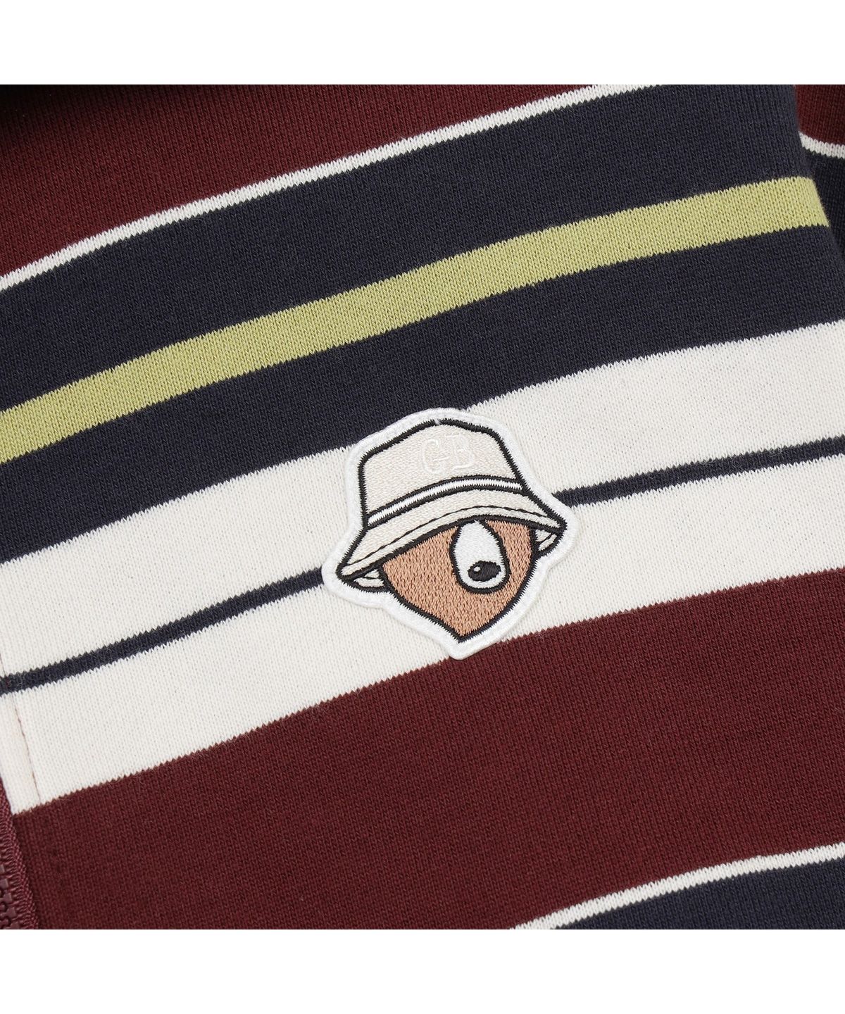 골든베어(GOLDEN BEAR) (여성) Stripe Half Zip-up T-shirt G5TAW26002WIX