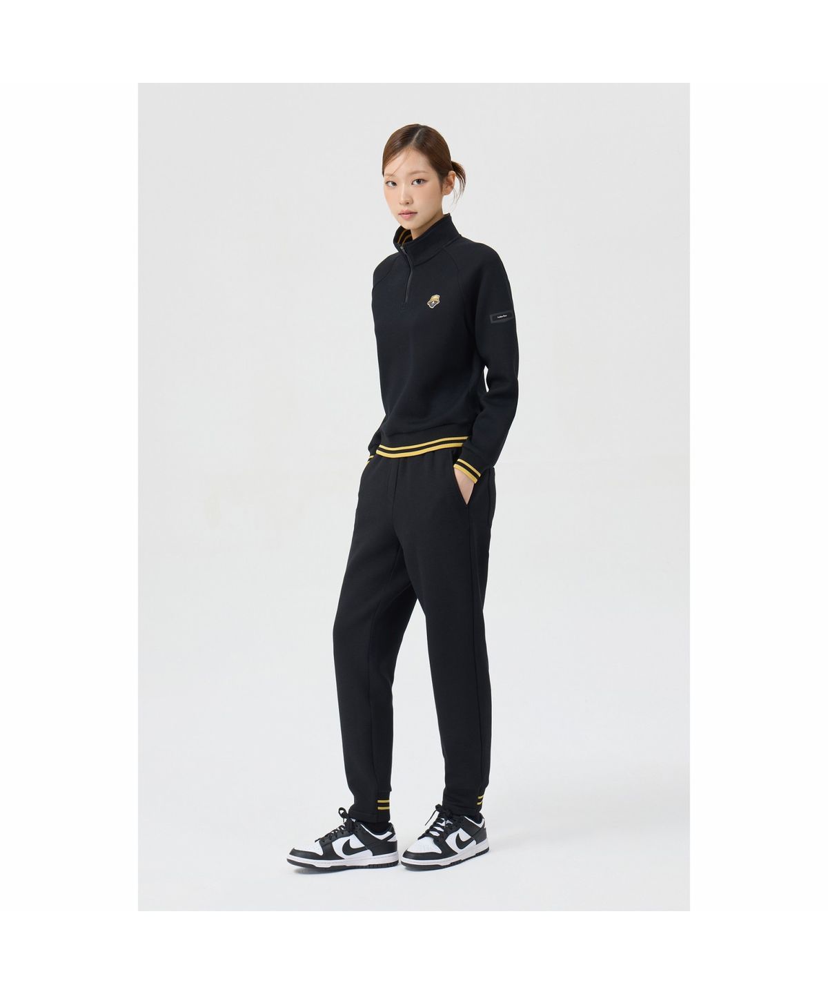 골든베어(GOLDEN BEAR) (여성) Double-Faced Rib Jogger Pants (SET UP) G5PAW26005BKX
