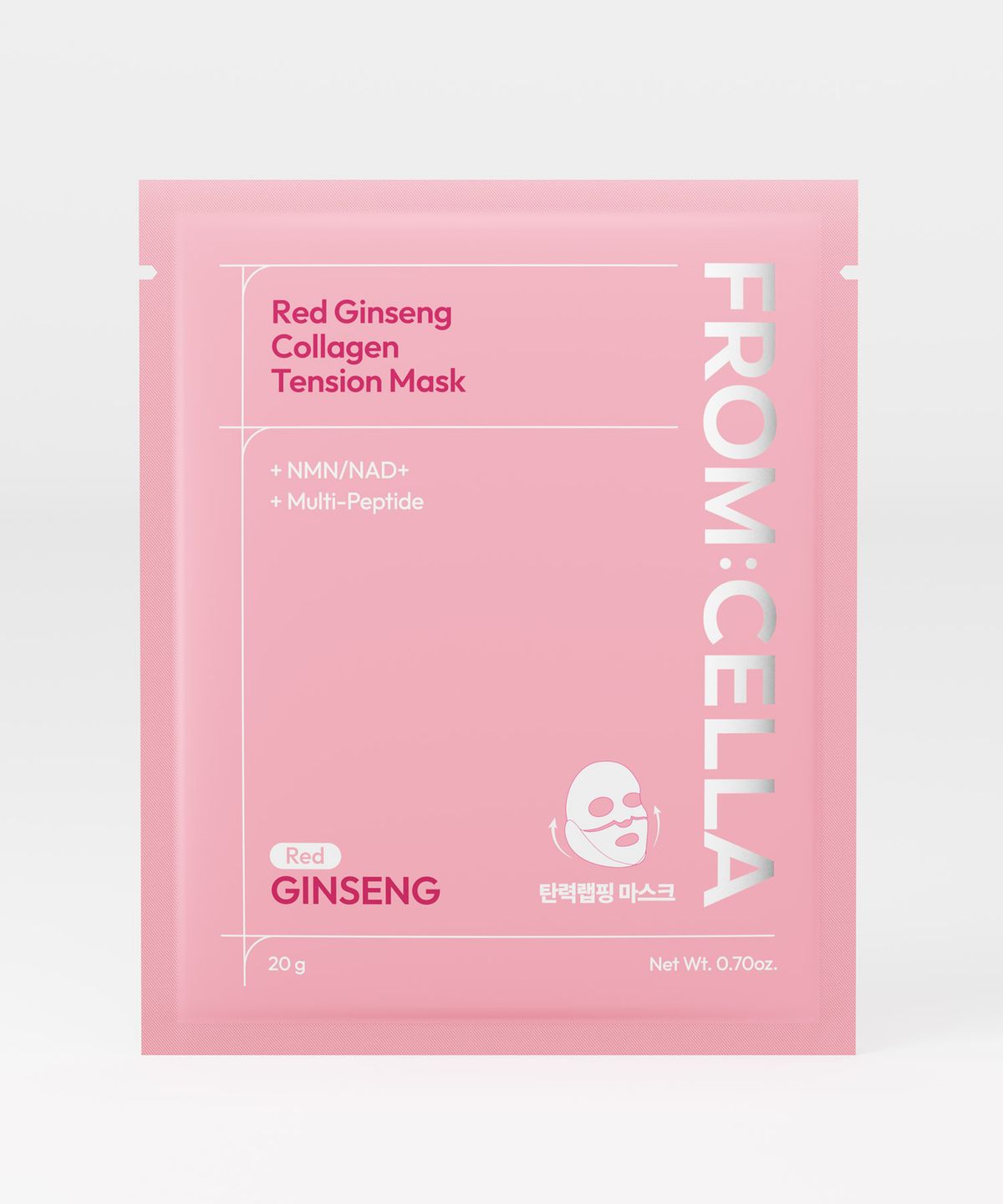 프롬셀라(FROMCELLA) [SET] 레드 진생 콜라겐 텐션 마스크 20g*8ea (레드 진생 콜라겐 세럼 10ml 증정)