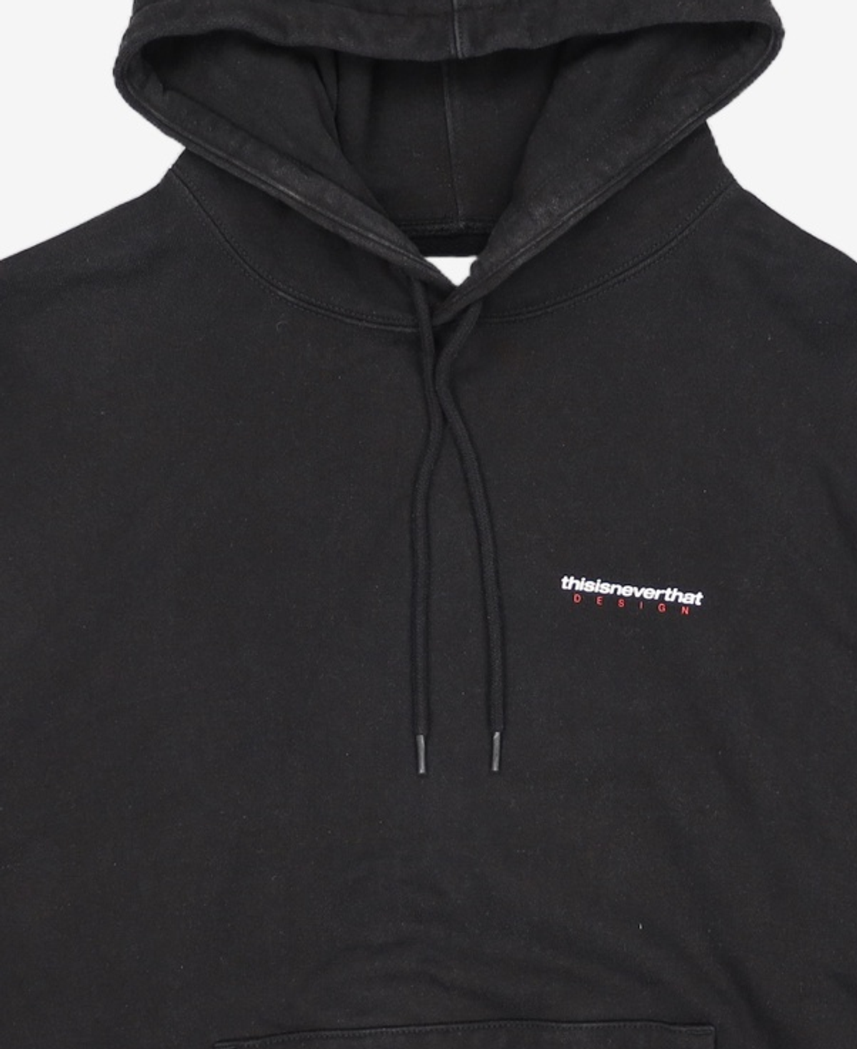 디스이즈네버댓(THISISNEVERTHAT) DSN-Logo Hoodie Black L