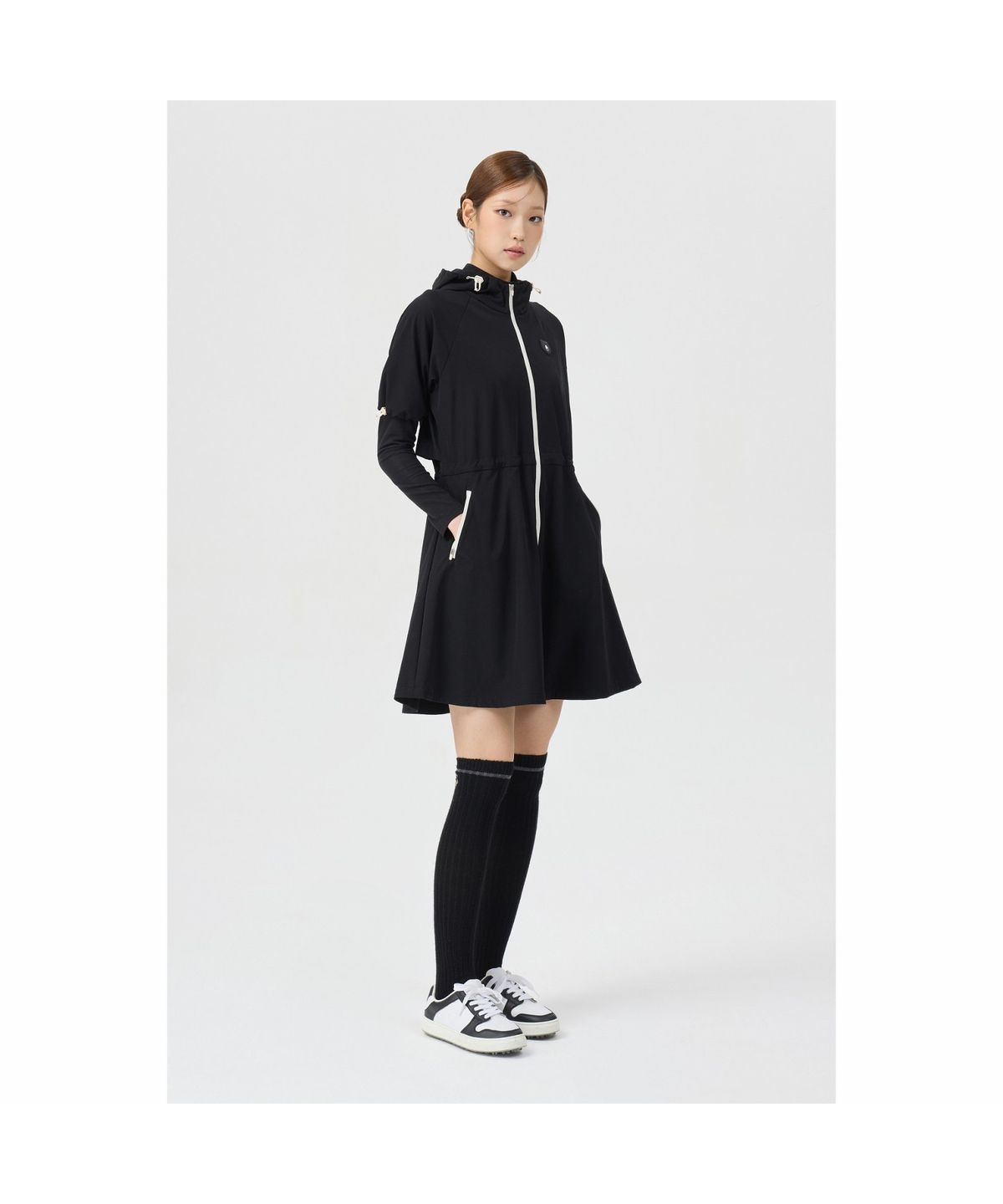 골든베어(GOLDEN BEAR) (여성) Hoody Full-Open One-piece G5UAW26001BKX