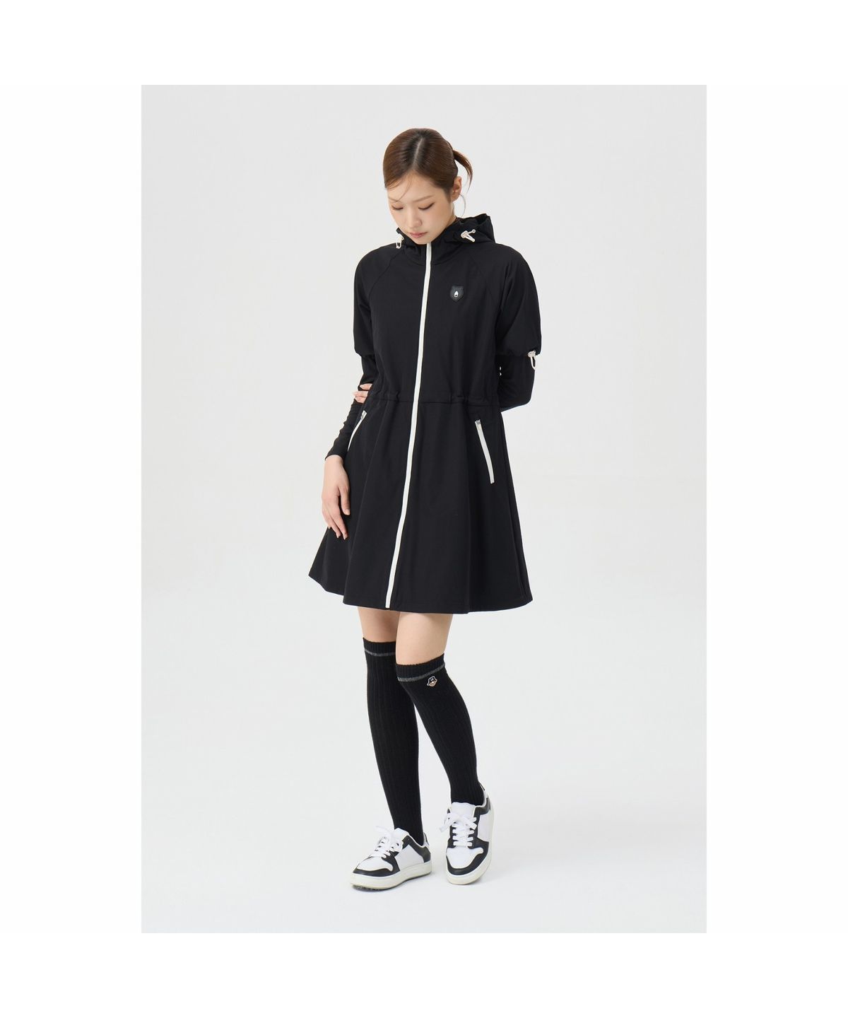 골든베어(GOLDEN BEAR) (여성) Hoody Full-Open One-piece G5UAW26001BKX