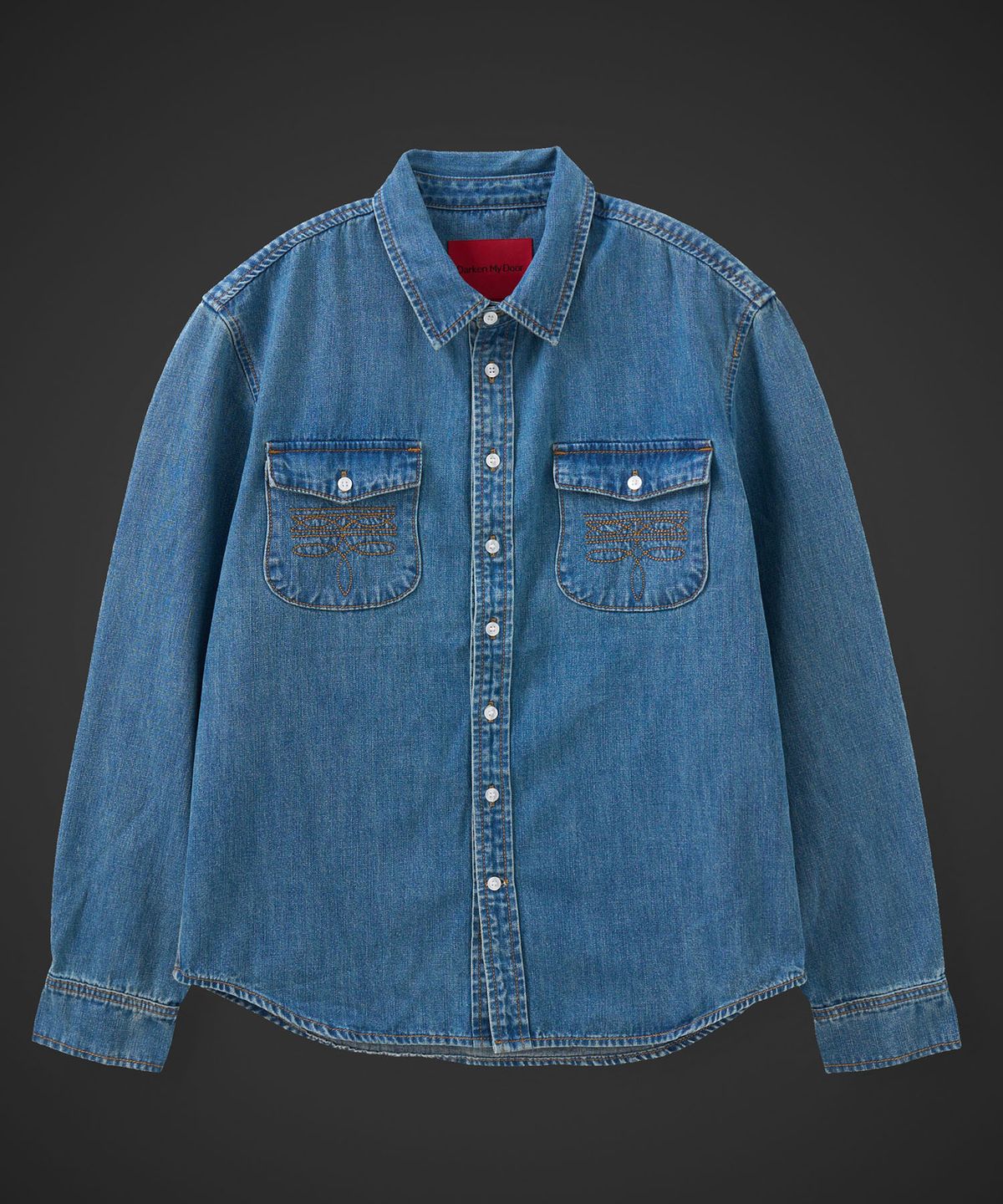 테이크이지(TAKEASY) [DMD] TRACE WT SHIRT - Medium Blue
