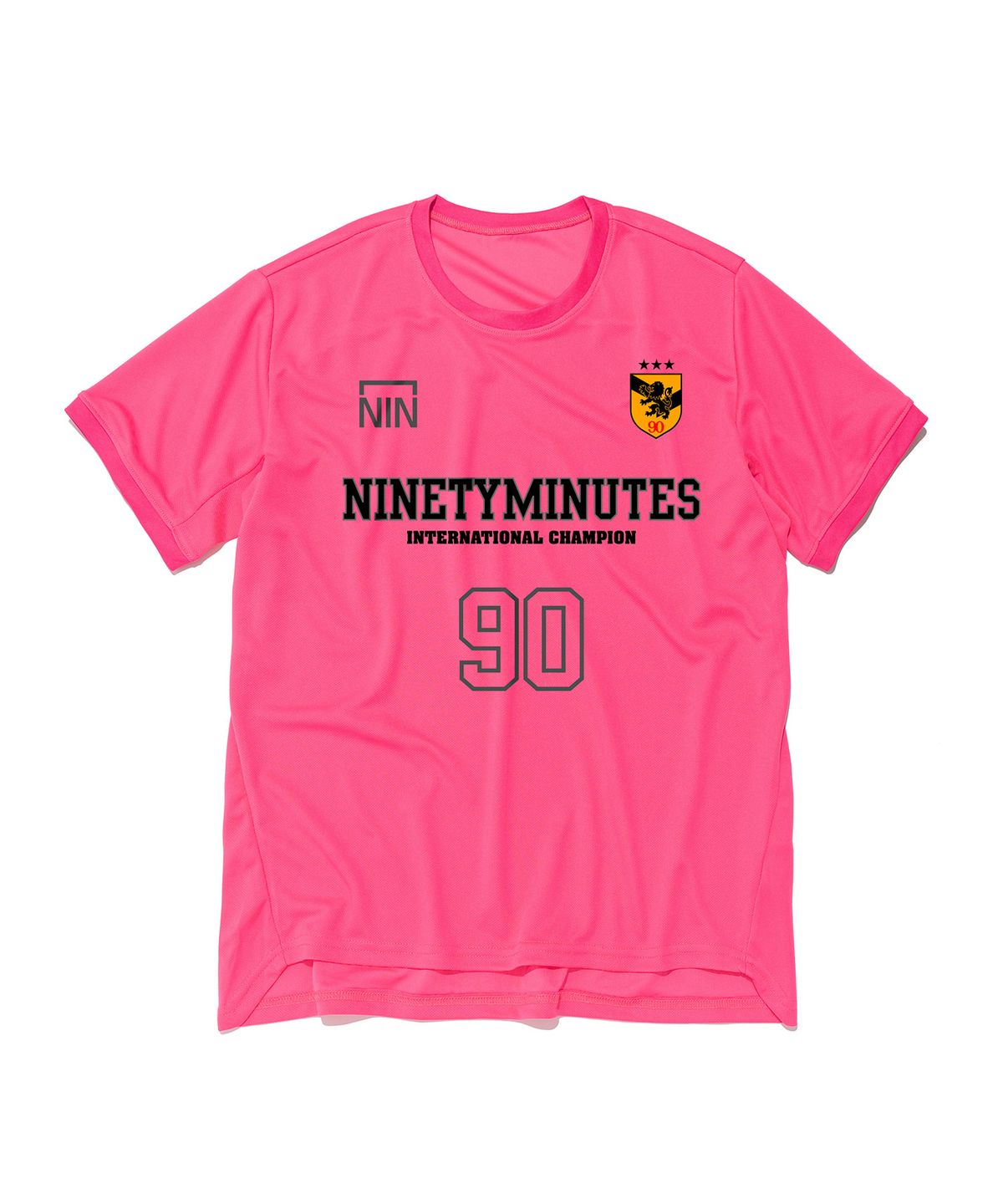 나인티미닛(NINETYMINUTES) [Air Stream] 인터내셔널 챔피온 반팔티셔츠 (핑크)