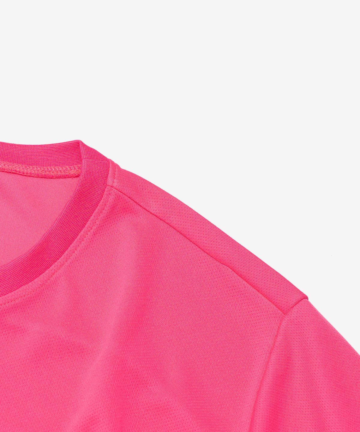 나인티미닛(NINETYMINUTES) [Air Stream] 에센셜 퍼포먼스 로고 반팔티셔츠 (핑크)