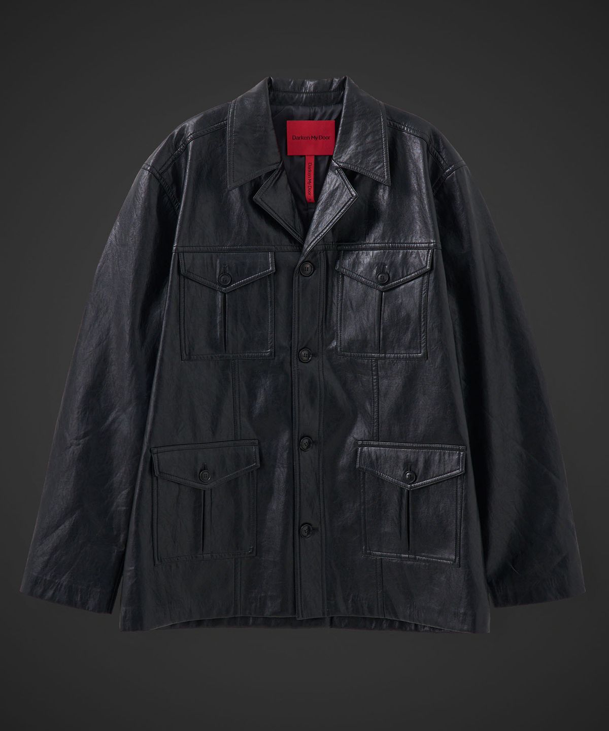 테이크이지(TAKEASY) [DMD] OUTPOST LEATHER BLAZER - Black
