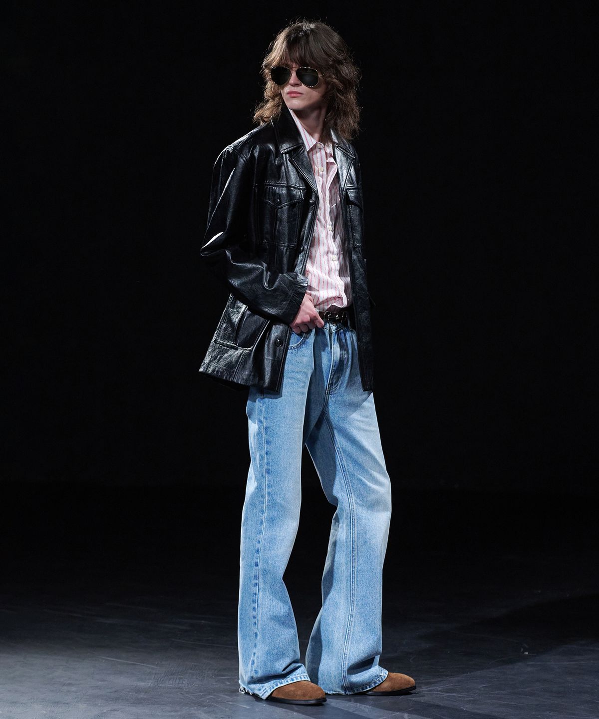 테이크이지(TAKEASY) [DMD] OUTPOST LEATHER BLAZER - Black