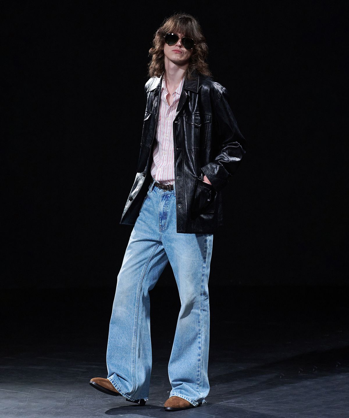 테이크이지(TAKEASY) [DMD] OUTPOST LEATHER BLAZER - Black