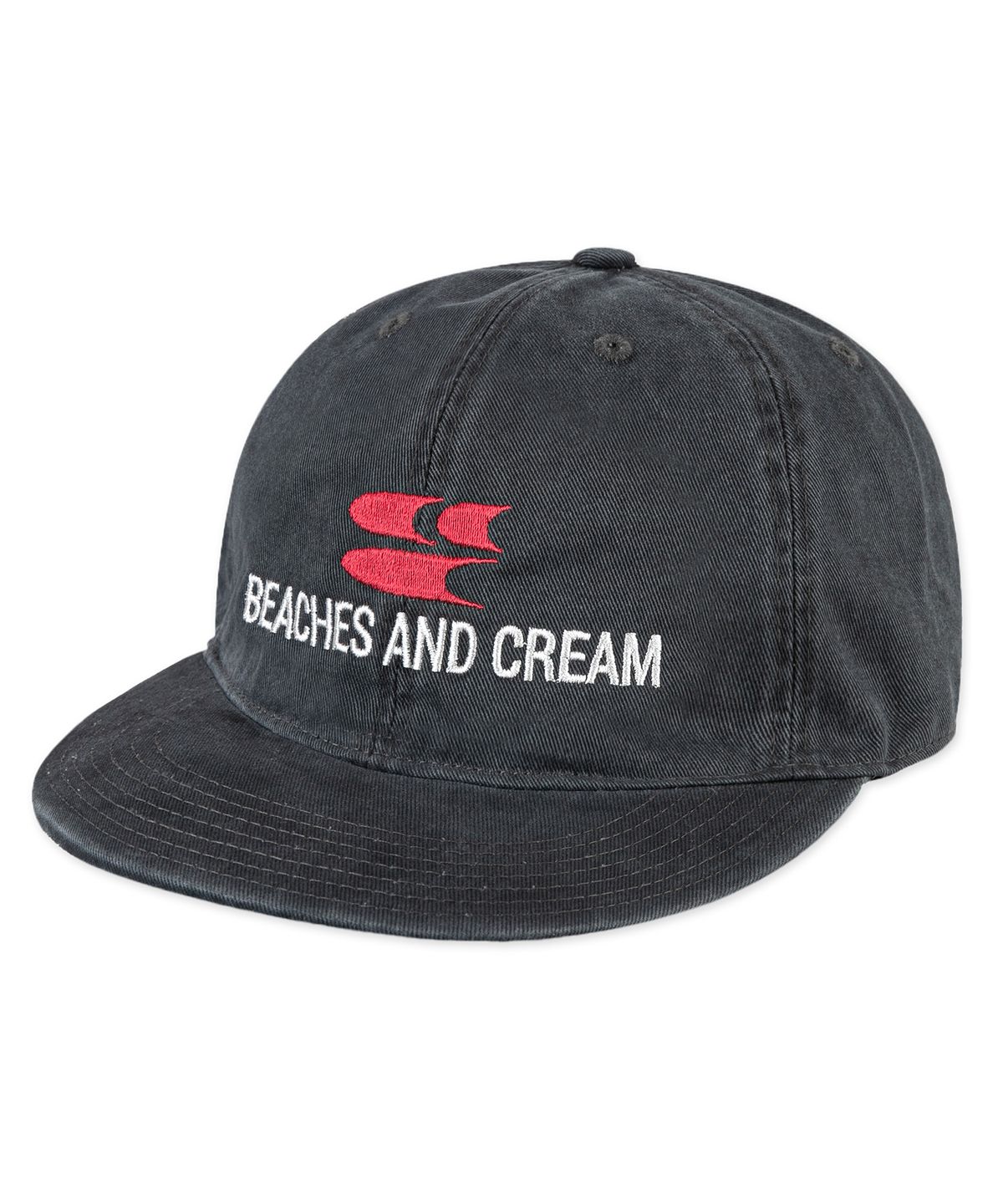 비치스앤크림(BEACHESANDCREAM) Wave Plat-Ball cap-charcoal