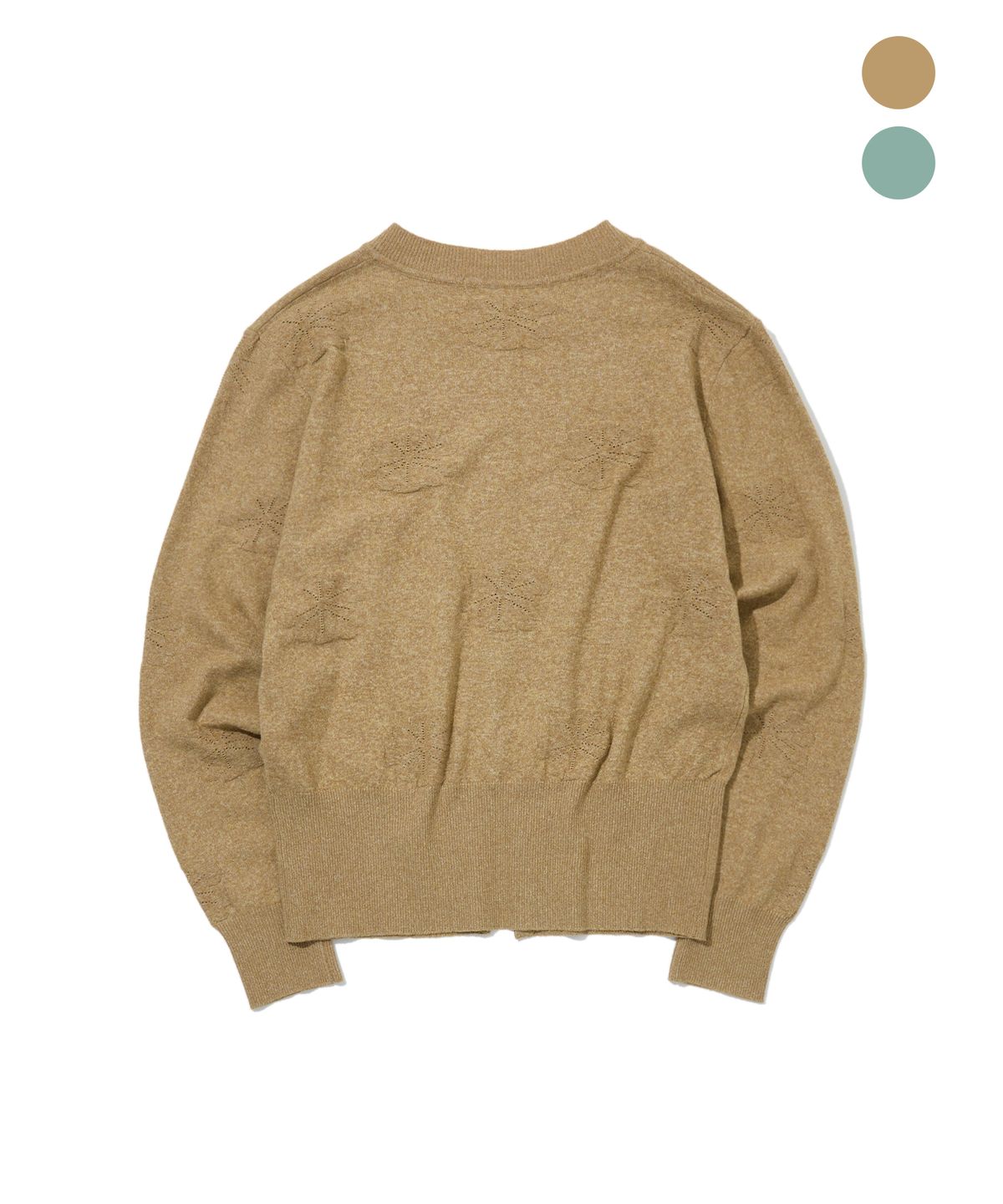 펜필드(PENFIELD) [PF]양두 플라워 패턴 니트 가디건_우먼_FS3NJ08F