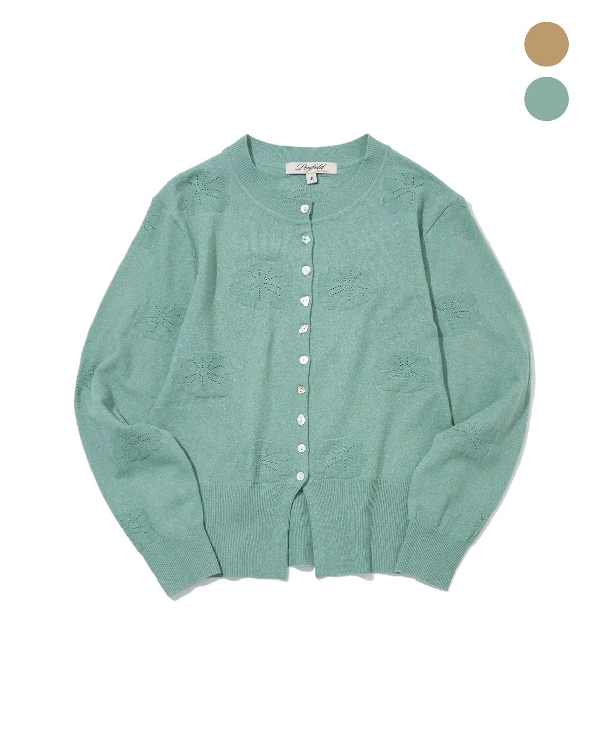 펜필드(PENFIELD) [PF]양두 플라워 패턴 니트 가디건_우먼_FS3NJ08F
