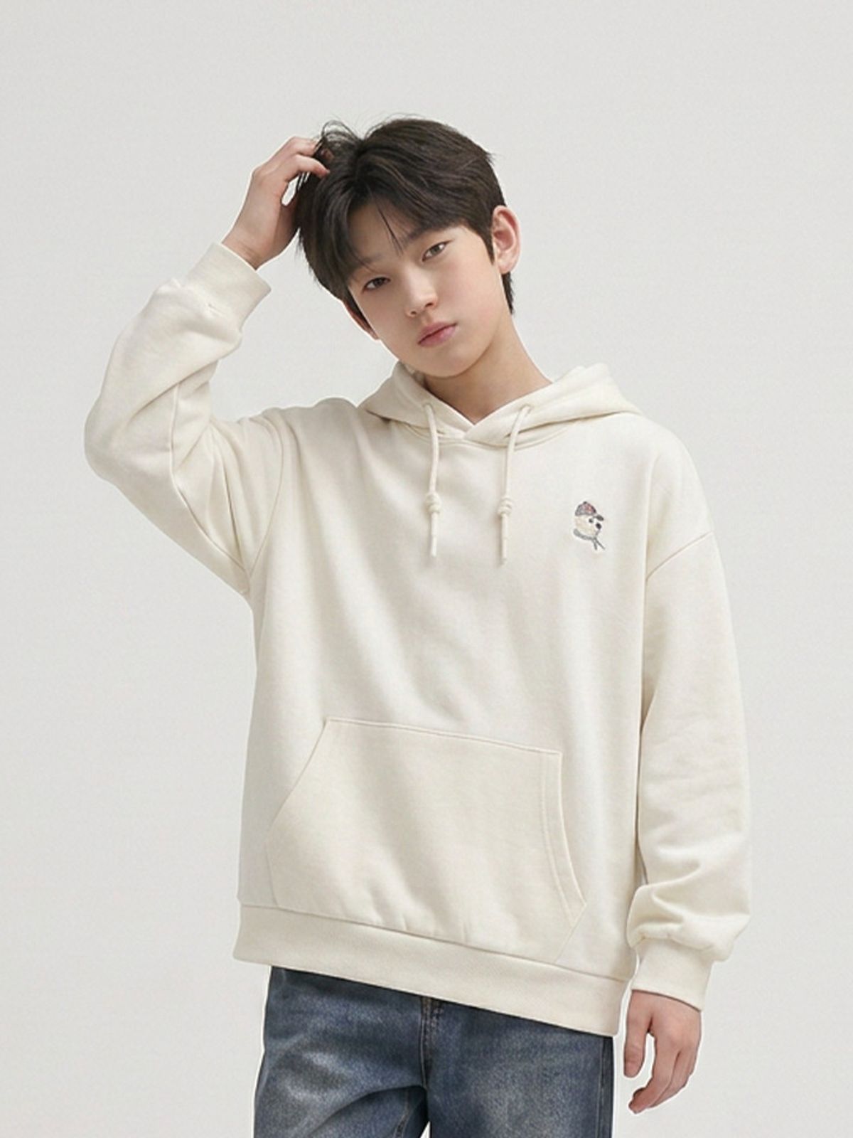 행텐 틴즈(HANGTEN TEENS) 틴즈 더블페이스 미니 베니 후드티셔츠_025(14580-031-612-09)