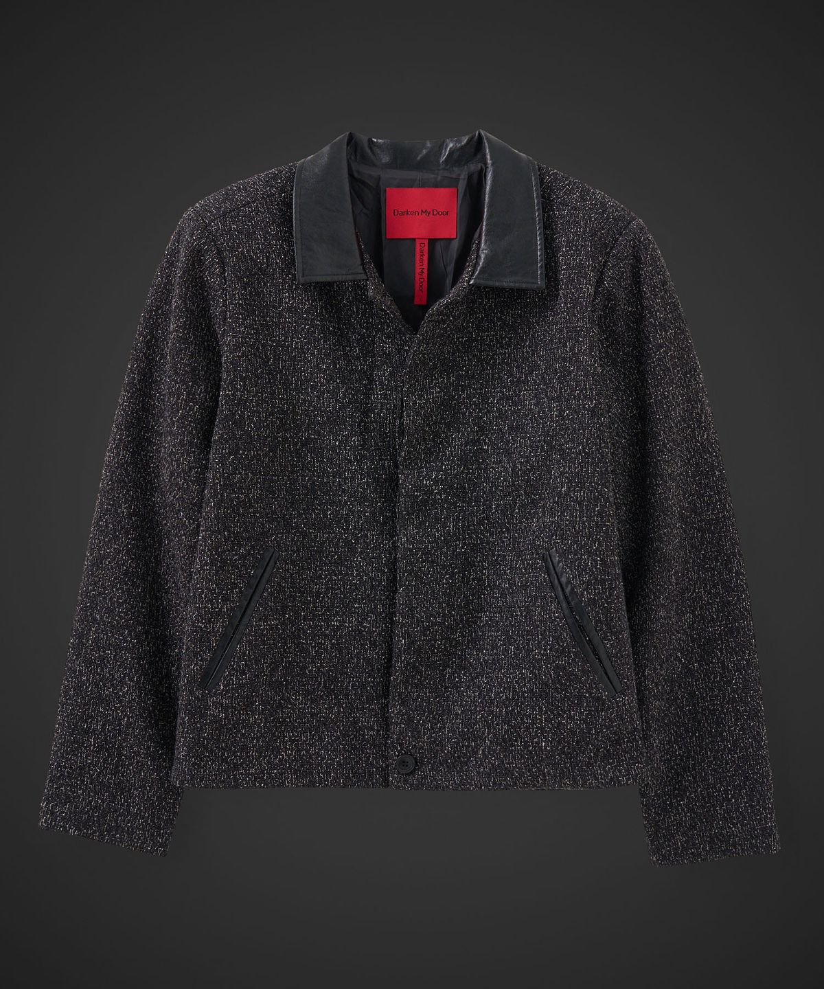 테이크이지(TAKEASY) [DMD] ALTERED TWEED JACKET - Black