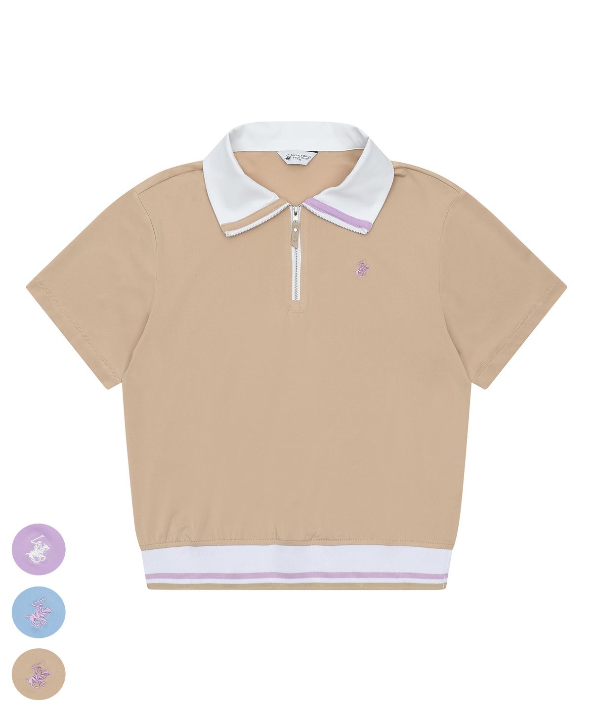 비버리힐스 폴로클럽(BHPOLOCLUB) 여성 윙스 집업 티셔츠 3color TS644