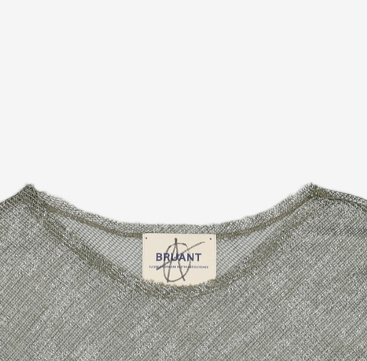 브루앙(BRUANT) MESH NEP YARN L/S SID TOP / POISON GREEN FREE