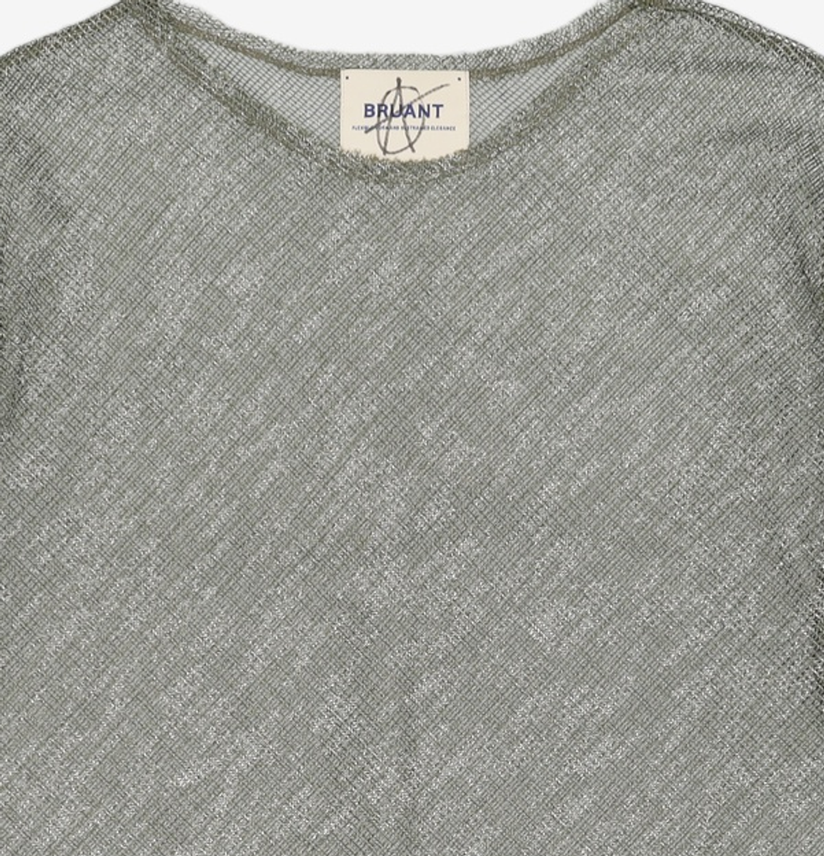 브루앙(BRUANT) MESH NEP YARN L/S SID TOP / POISON GREEN FREE
