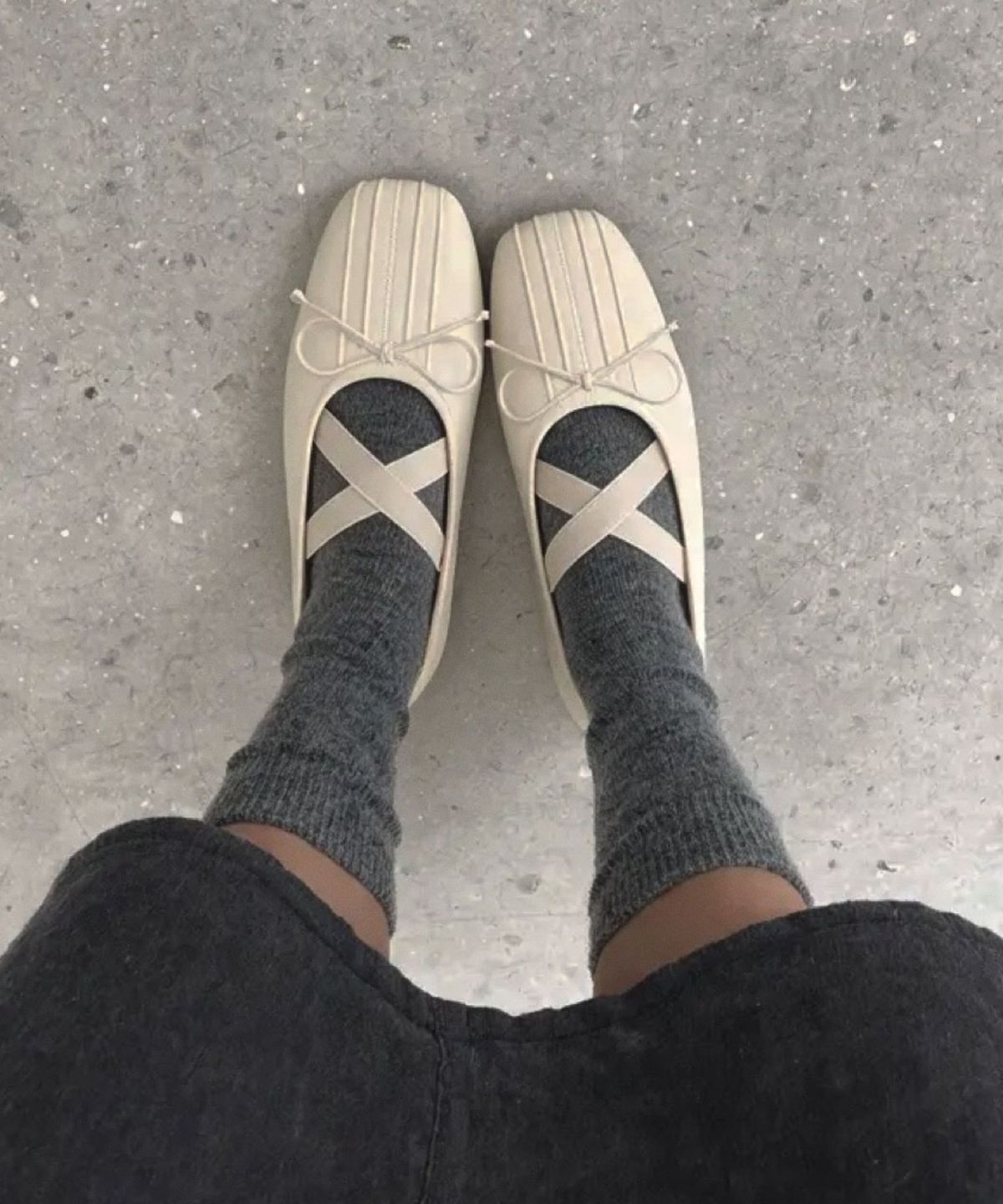 스퍼(SPUR) X-Strap pleats ballet flats 리본 X스트랩 플랫슈즈 2cm - WA9005 (4color)