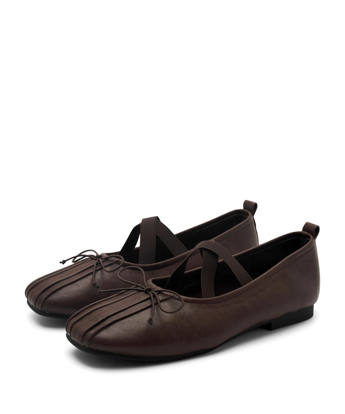 스퍼(SPUR) X-Strap pleats ballet flats 리본 X스트랩 플랫슈즈 2cm - WA9005 (4color)