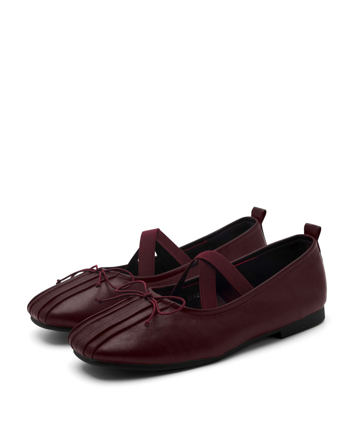 스퍼(SPUR) X-Strap pleats ballet flats 리본 X스트랩 플랫슈즈 2cm - WA9005 (4color)