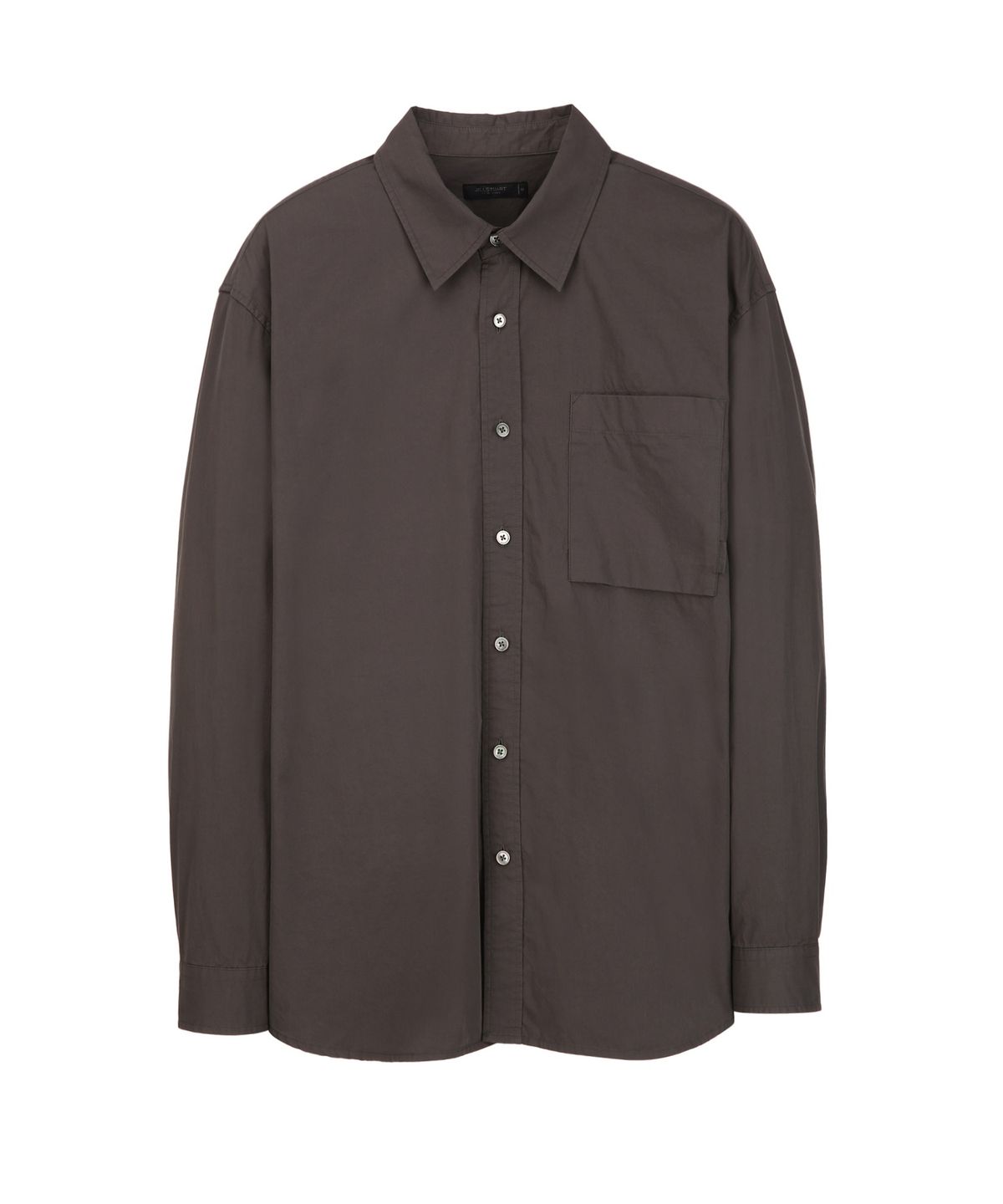 질스튜어트뉴욕 맨(JILLSTUART NEWYORK MEN) 오버핏 워싱 솔리드 코튼 셔츠 - 다크그레이 (JNSH6C002G3)