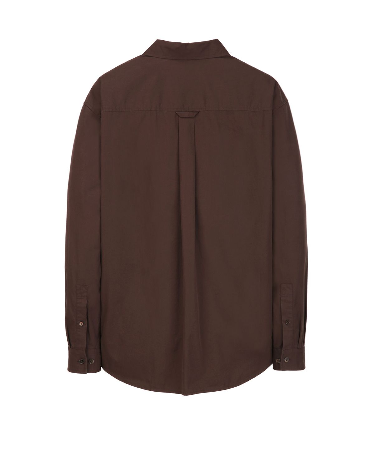 질스튜어트뉴욕 맨(JILLSTUART NEWYORK MEN) 오버핏 워싱 솔리드 코튼 셔츠 - 다크브라운 (JNSH6C002W3)