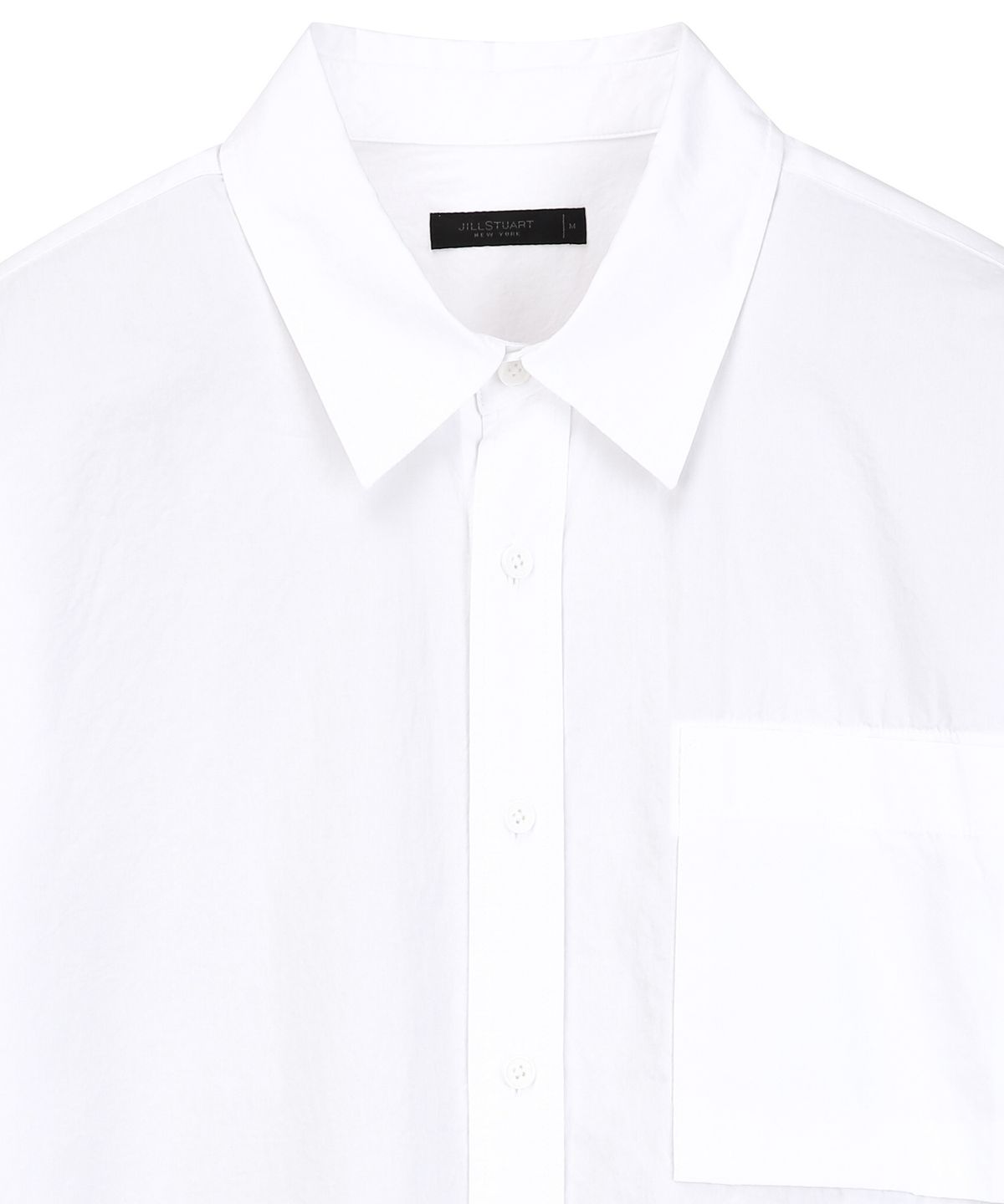 질스튜어트뉴욕 맨(JILLSTUART NEWYORK MEN) 오버핏 워싱 솔리드 코튼 셔츠 - 오프화이트 (JNSH6C002WT)