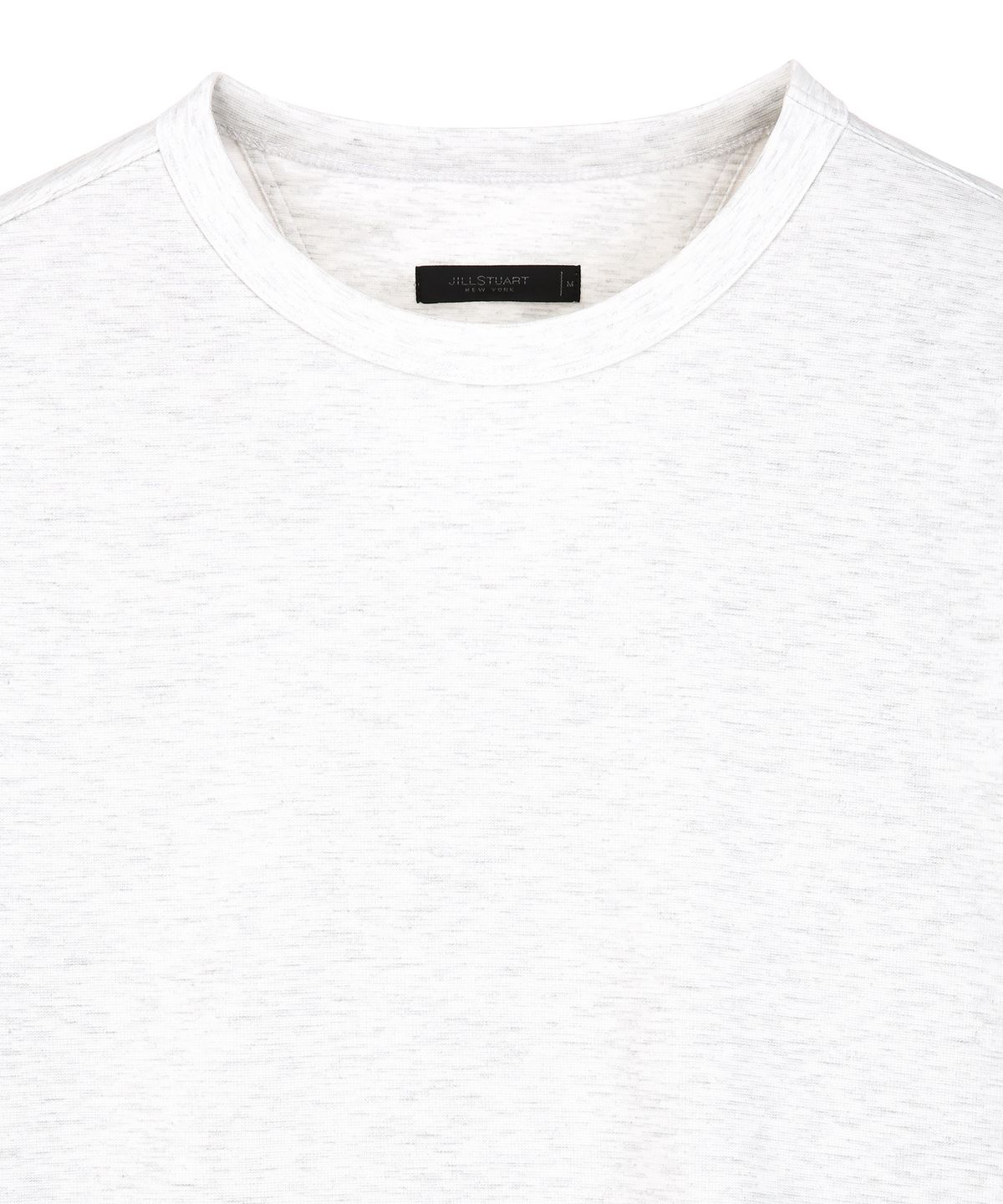 질스튜어트뉴욕 맨(JILLSTUART NEWYORK MEN) 리브드 베이직 라운드 티셔츠 - 라이트그레이 (JNTS6C001G1)