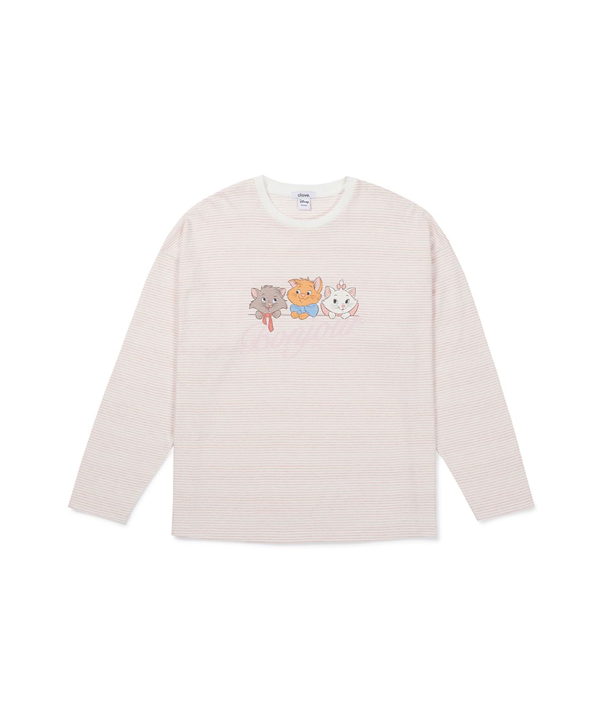 클로브(CLOVE) [26FW clove] Aristocats_Stripe T-Shirt (Pink)
